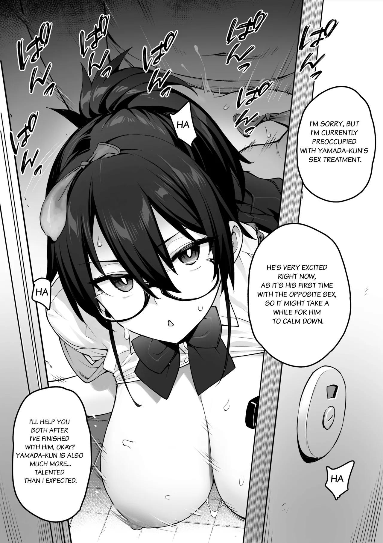 Atarashii Fuuki Iinchou ga Kyonyuu Sugiru Ken | About the New President of the Disciplinary Committee's Huge Tits page 14 original parody - big breasts group hentai manga - read online free