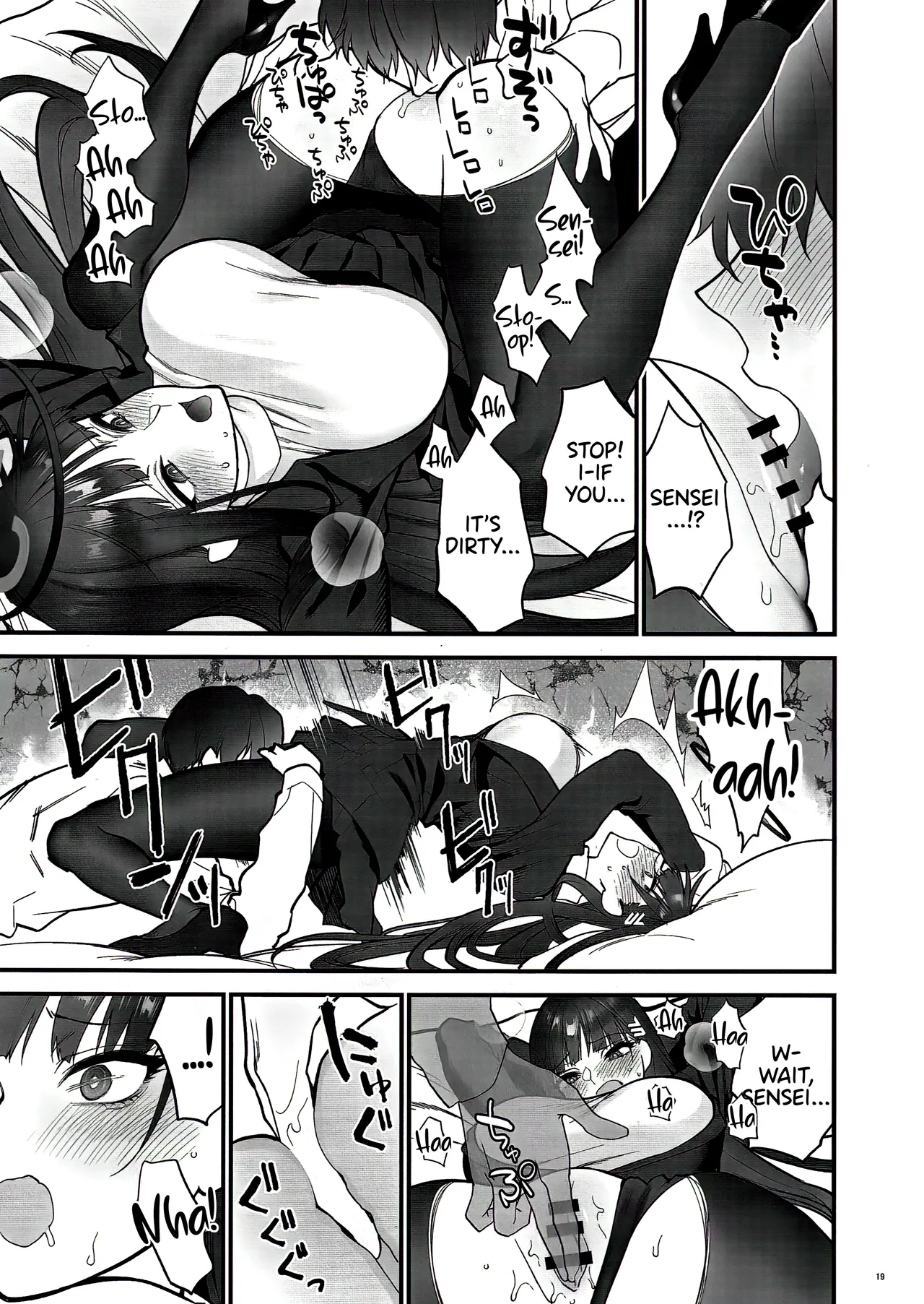 Oshioki no Jikan - Punishment time page 19 featuring sensei blue archive parody - squirting big breasts hentai manga - read online free