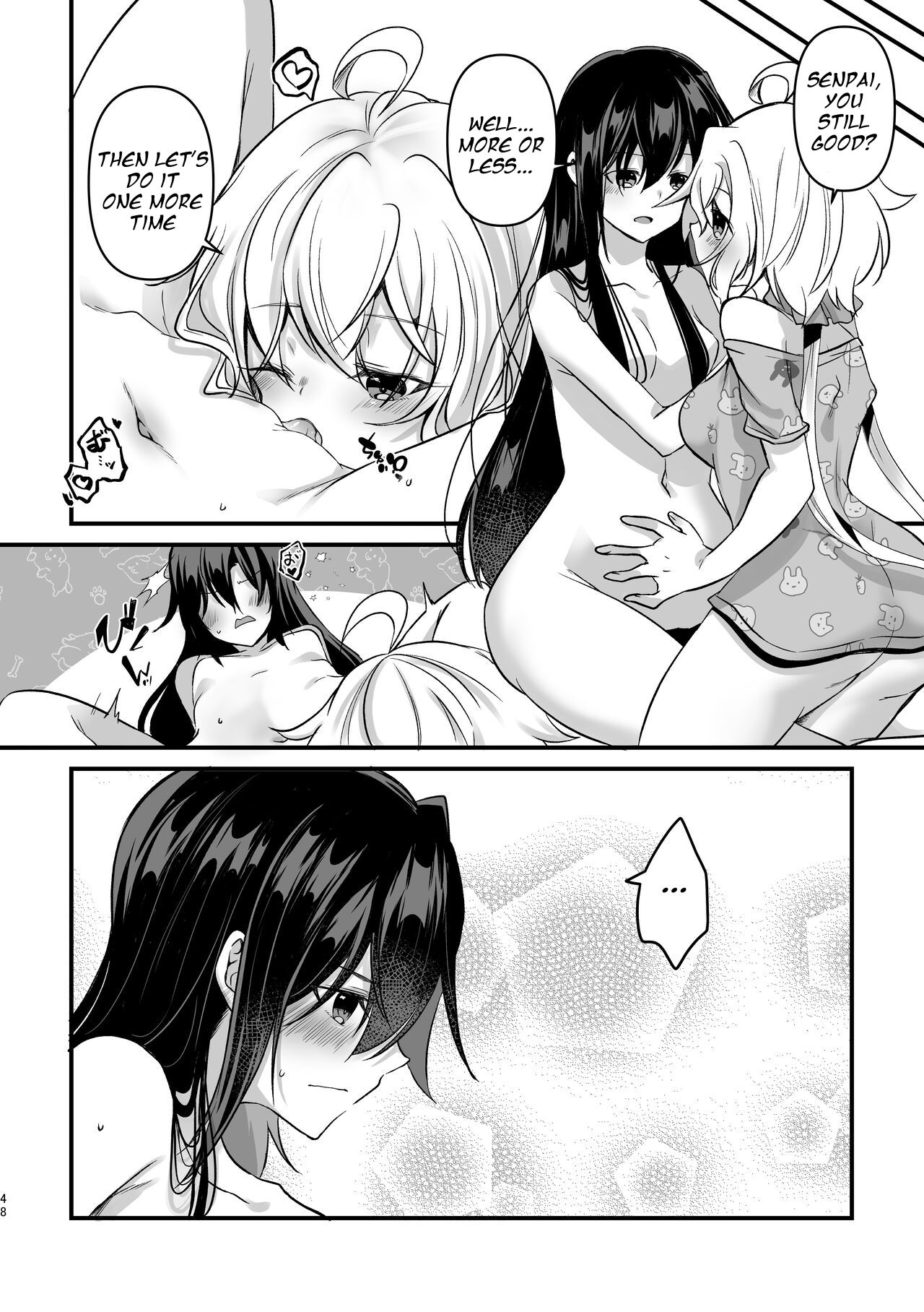 Osawari Kinshi page 47 featuring chris yukine senki zesshou symphogear parody - futanari sole female hentai manga - read online free