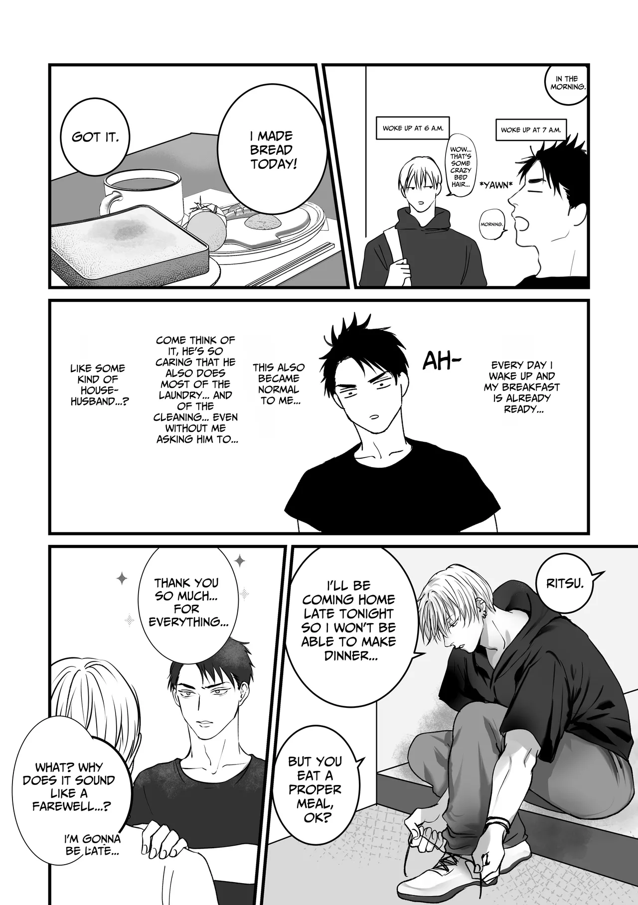 [Kimisando (macu) Oretachi, Korekara [English] page 61 original parody - anal males only hentai manga - read online free