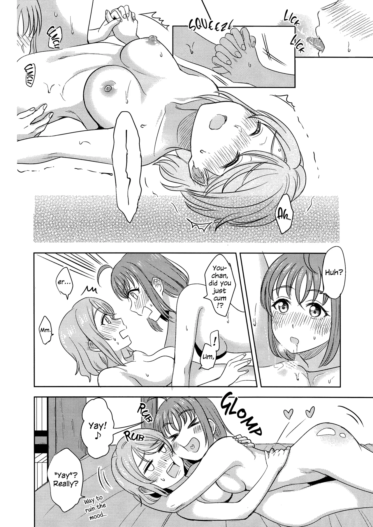 Hold Me Tight page 28 featuring chika takami love live sunshine parody - cunnilingus females only hentai manga - read online free