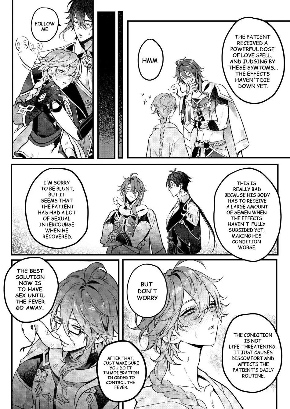 Sweet Fever Return page 12 featuring aether genshin impact parody - uncensored multiple penises hentai manga - read online free