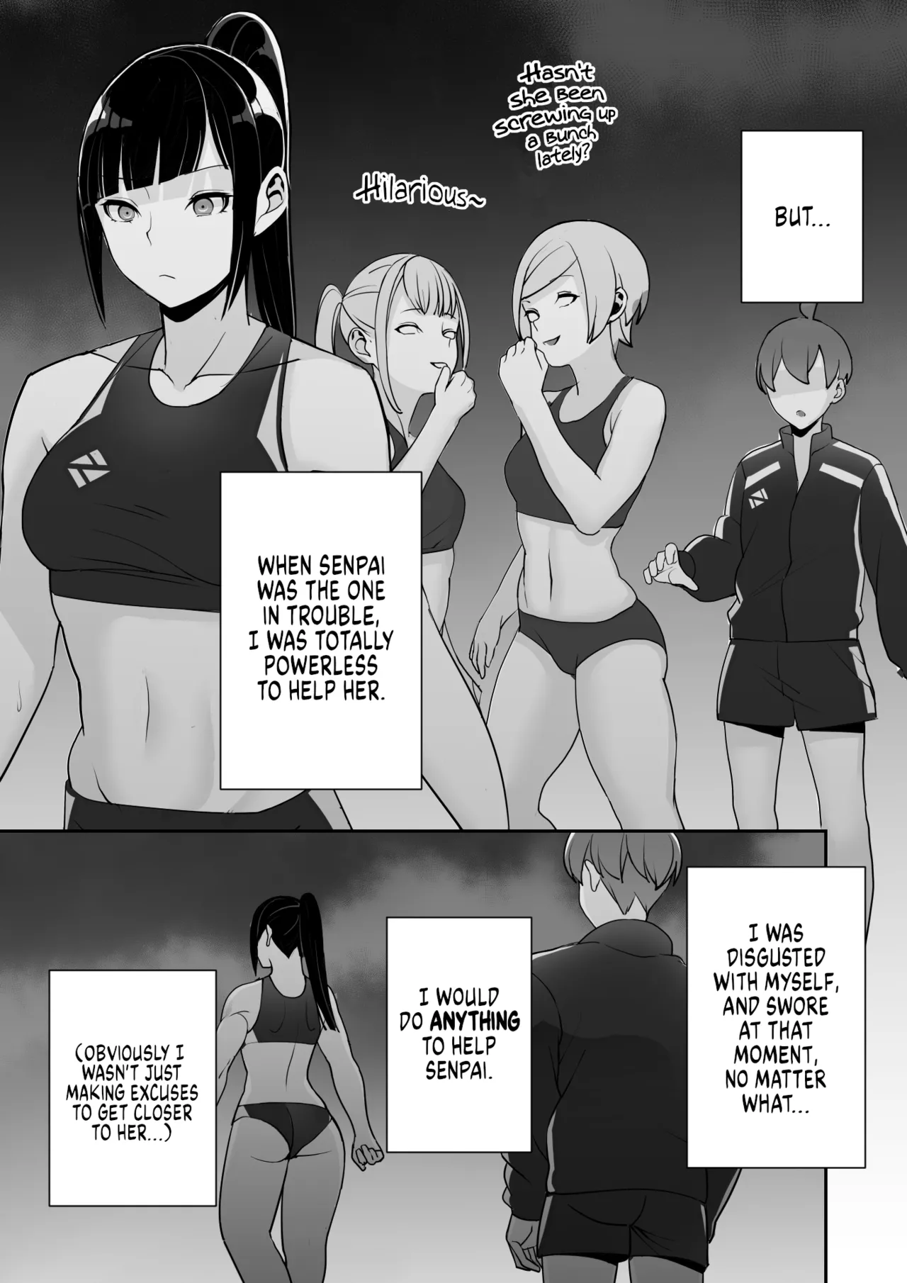 [Material Engine (Materia)] Reizoku no Kubiwa Akogare no Rikujoubu Senpai o Toraete Jibun no Konomi ni Sennou Choukyou | I Claimed my Beloved Track-and-Field Senpai and Brainwashed her into my Perfect Woman [English] page 40 original parody - leg lock big breasts hentai manga - read online free
