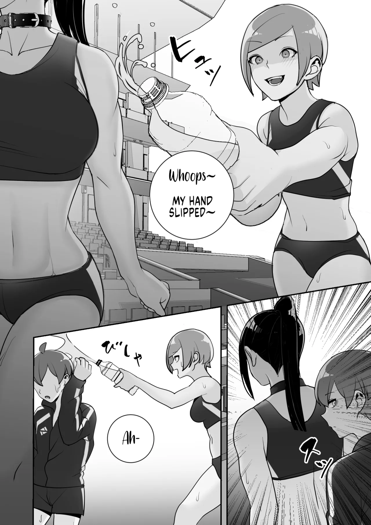 [Material Engine (Materia)] Reizoku no Kubiwa Akogare no Rikujoubu Senpai o Toraete Jibun no Konomi ni Sennou Choukyou | I Claimed my Beloved Track-and-Field Senpai and Brainwashed her into my Perfect Woman [English] page 53 original parody - leg lock big breasts hentai manga - read online free
