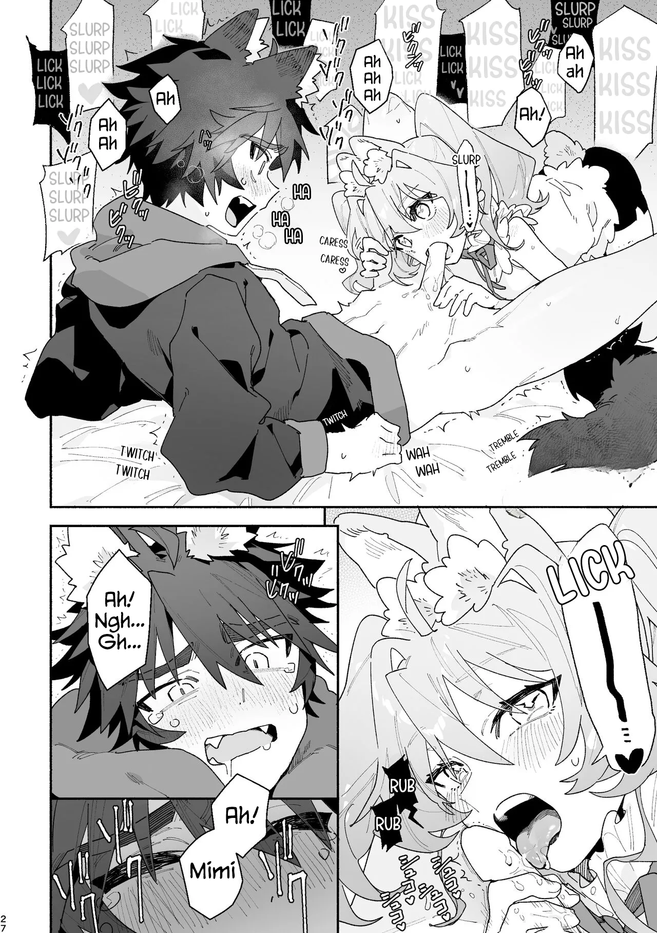 Boy For Bottom: Bunny Girl x Wolf Boy page 25 original parody - wolf boy full censorship hentai manga - read online free