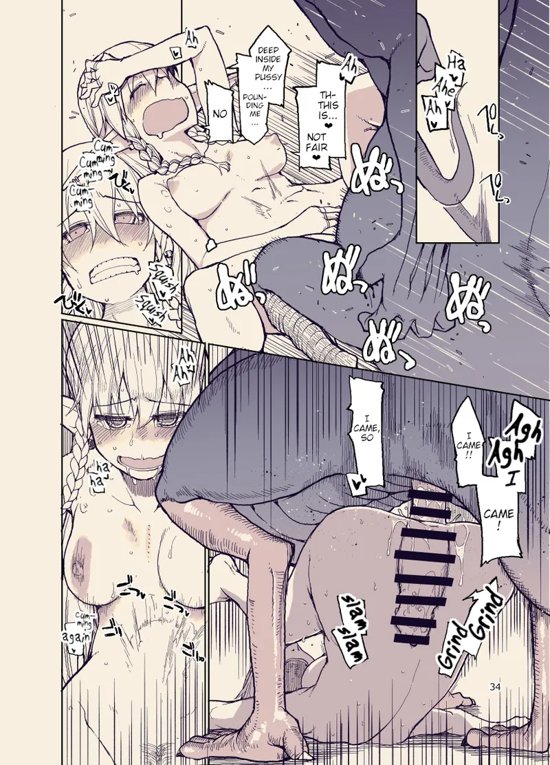 Dosukebe Elf no Ishukan Nikki 12 page 33 original parody - elf monster hentai manga - read online free