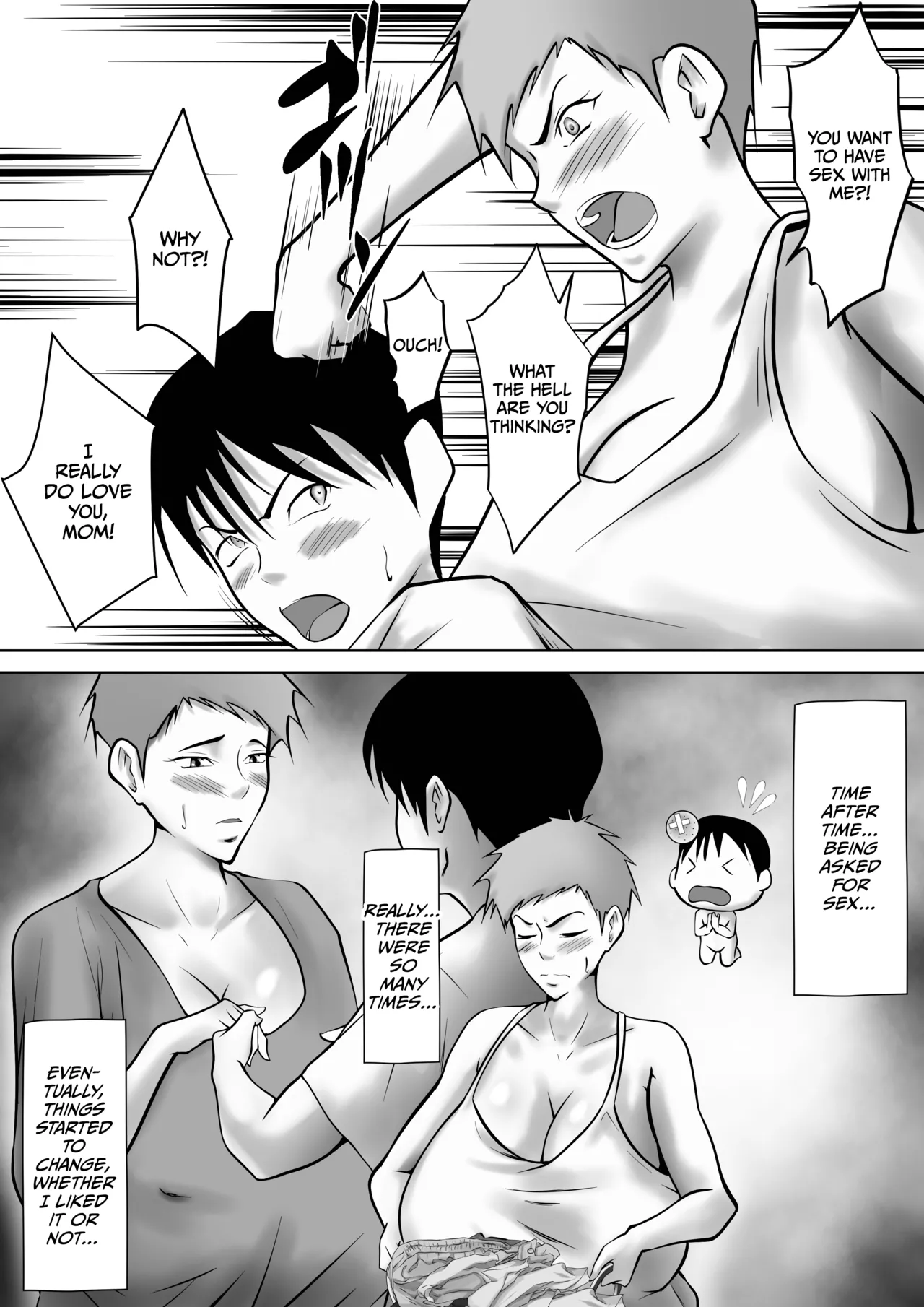 Tsuma ga Sex Sasete Kurenai no de, Musuko ni Netotte Moratte Okazu ni suru koto ni Shimashita page 12 original parody - squirting kissing hentai manga - read online free