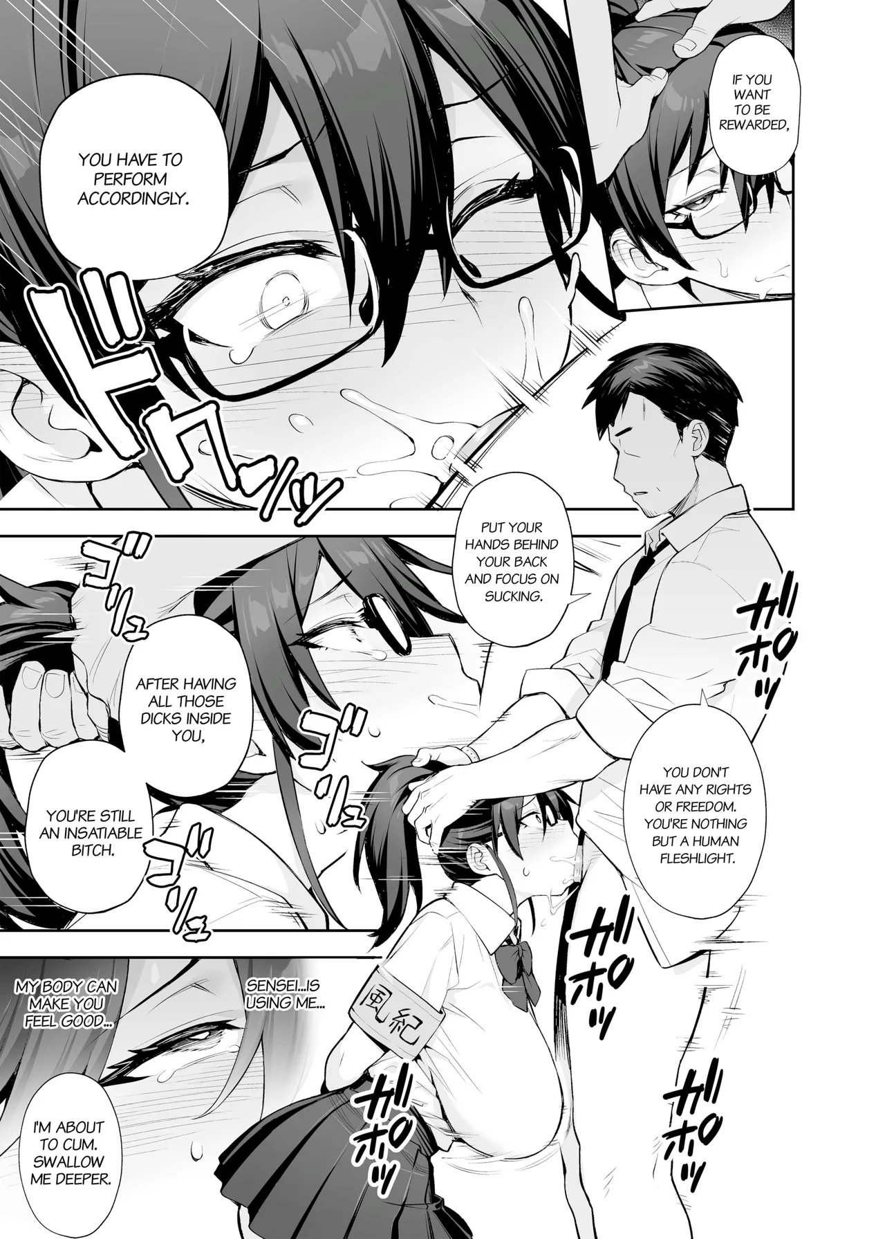 Atarashii Fuuki Iinchou wa Kyonyuu Sugiru Ken 2 | About the New President of the Disciplinary Committee's Huge Tits 2 page 26 original parody - big breasts group hentai manga - read online free