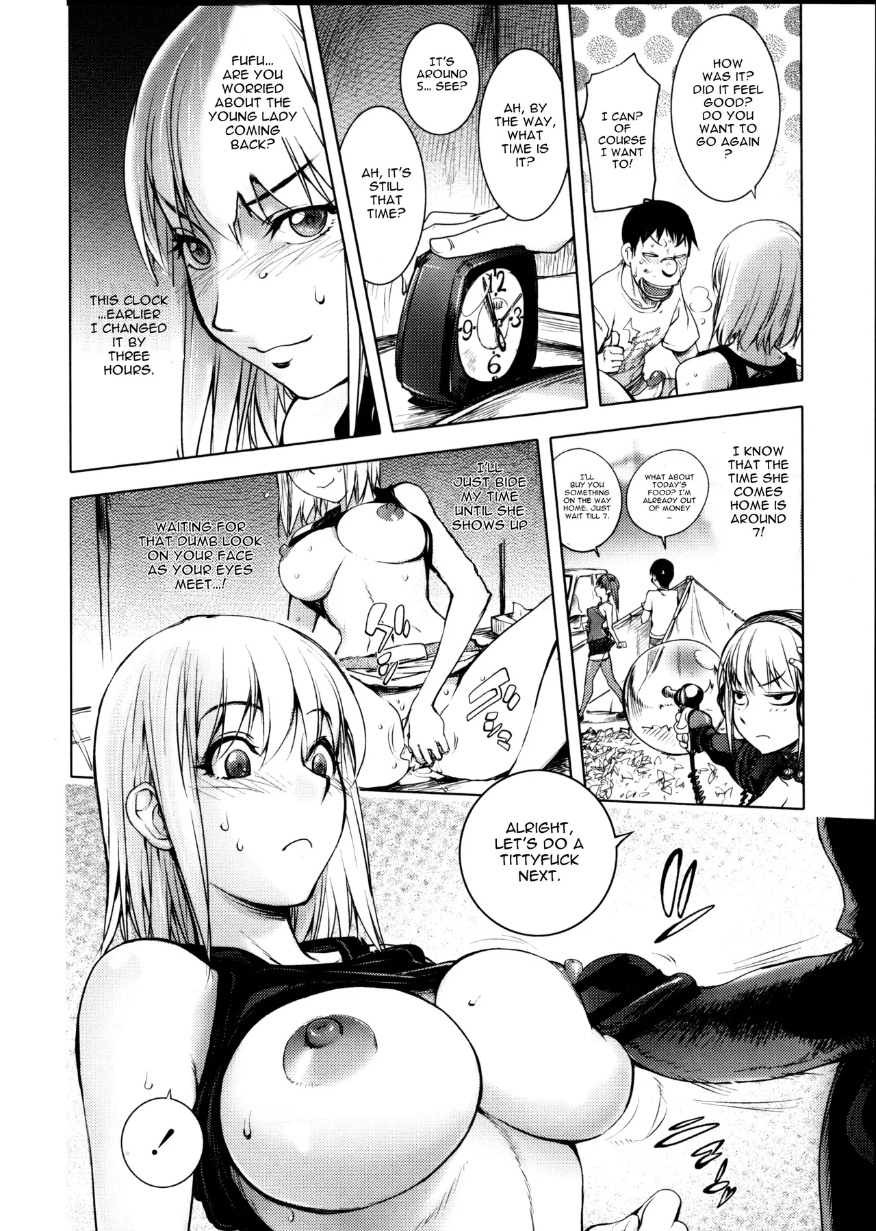 The Adventures of Suicide Man, The Woman Who Never Misses, and Hime-Chan page 132 - business suit big breasts hentai manga - read online free