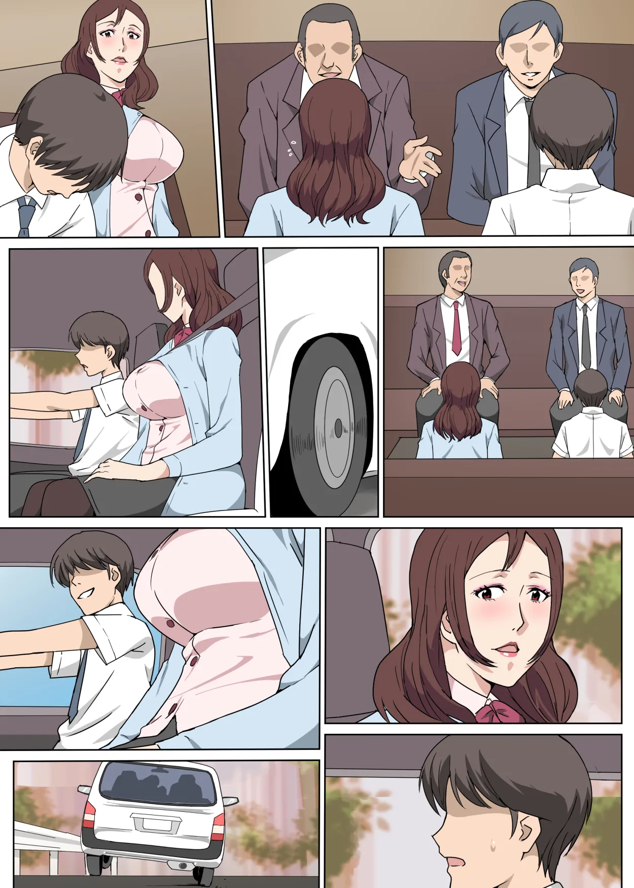 [Pairesshu] Kyouiku-gakari no Saeki-san to Kinmu-chuu ni Sex Shita Hanashi page 37 original parody - milf big breasts hentai manga - read online free