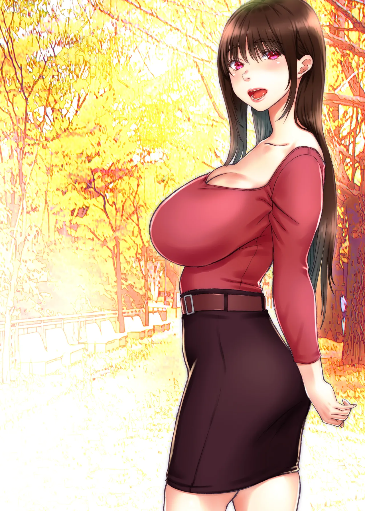 [Sonna no ato no Matsuri janai desuka (Morino.)] Nagisa-san wa Itsumo Muramura, Hajime-kun wa Shikorenai. page 39 original parody - mmf threesome group hentai manga - read online free