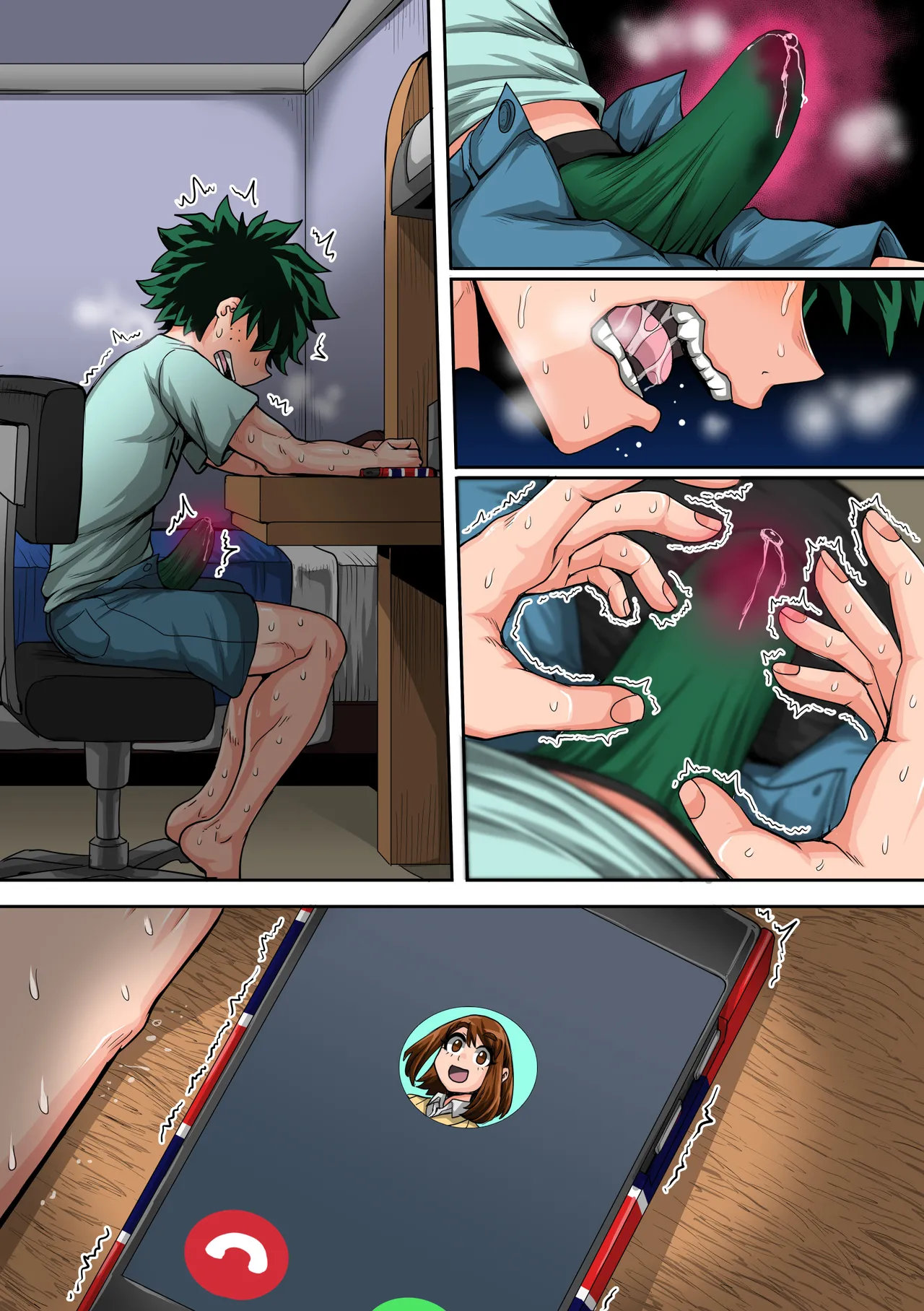 Boku no Harem Academia Ch. 8: Kanojo-tachi no Kesshin page 66 featuring tsuyu asui my hero academia parody - big breasts unusual pupils hentai manga - read online free