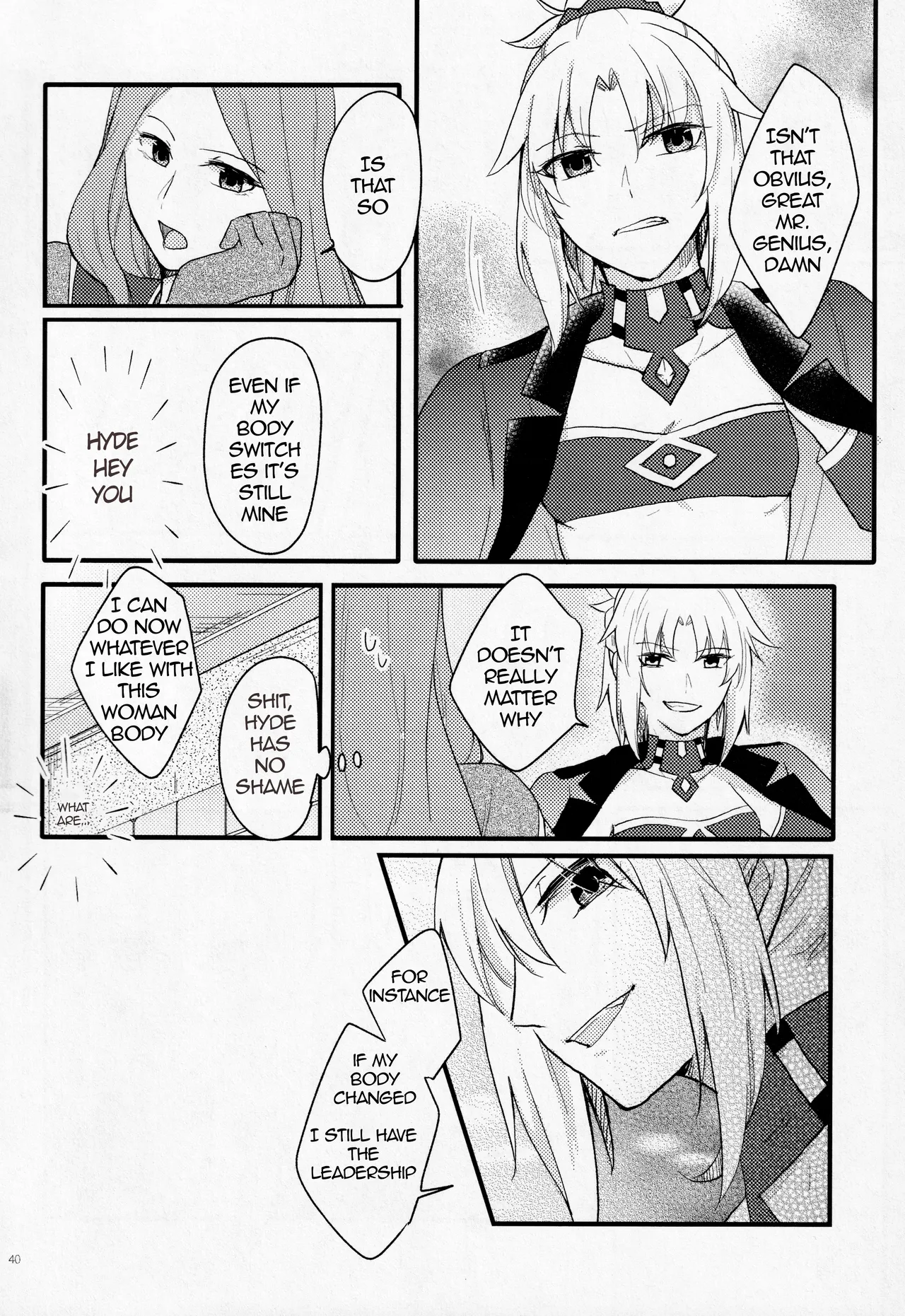 Fetish & Lips page 39 featuring mordred pendragon fate grand order parody - futanari body swap hentai manga - read online free