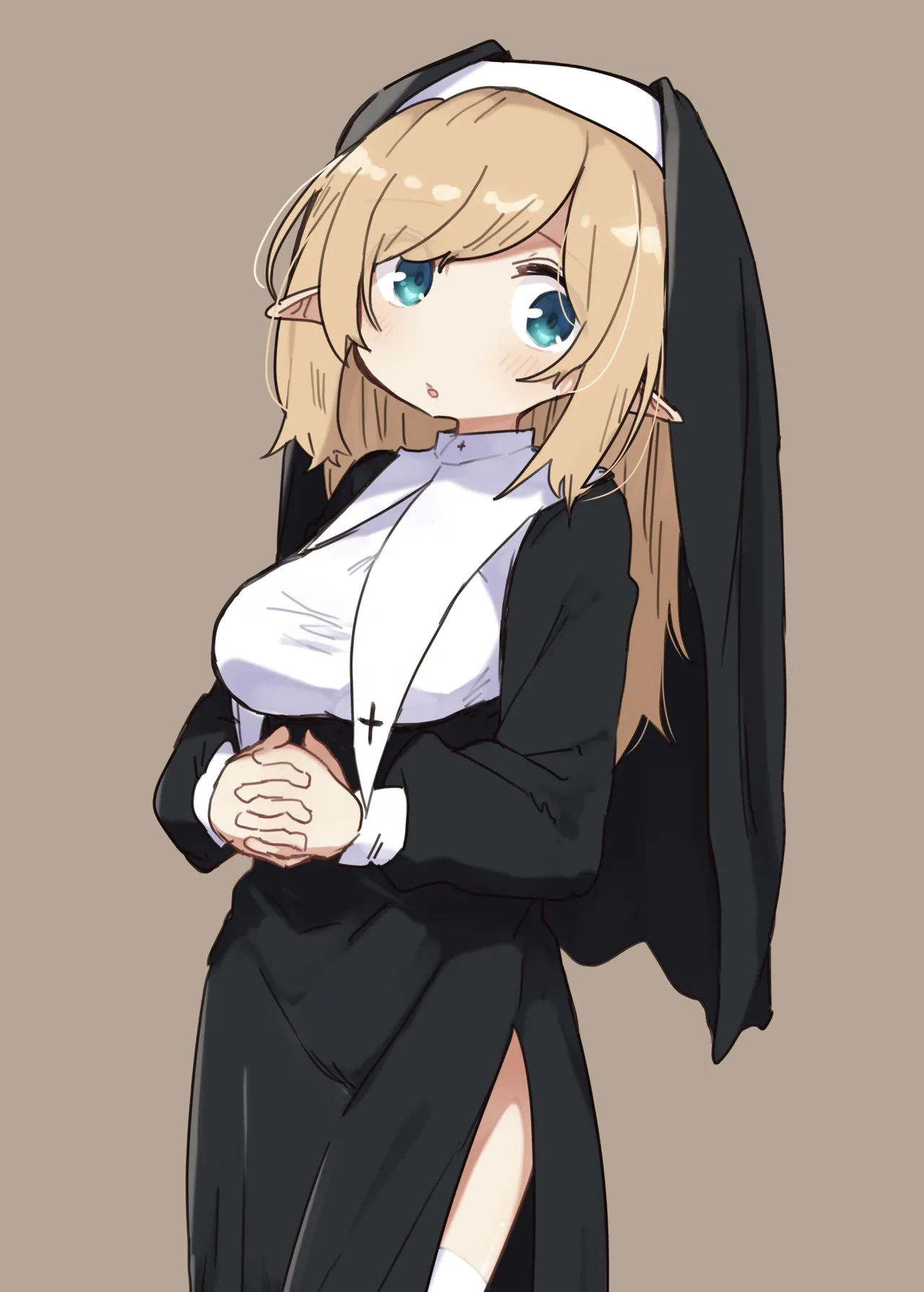 Elf no Shuudoujo. - Nun of the Elves|精灵修女 page 51 original parody - elf nun hentai manga - read online free