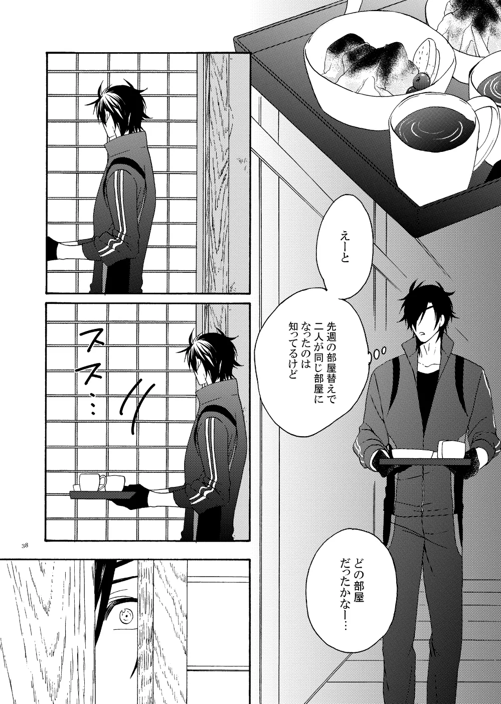 Deki Agatteru Kurinba no Futafuri o Matomete Peropero suru page 35 featuring shokudaikiri mitsutada touken ranbu parody - group anal hentai manga - read online free