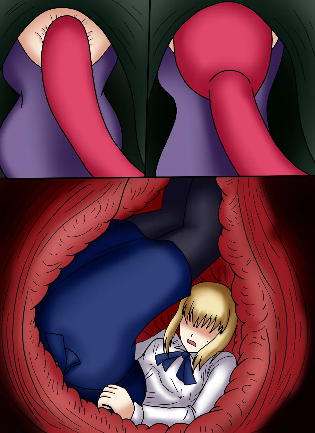 アルトリア吸収メディア第一章 リメイク＋大幅追加改修（完全版） page 127 featuring caster fate stay night parody - vore tailphagia hentai manga - read online free