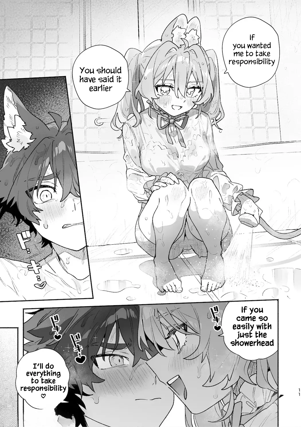[UsachanGET] ♂ ga uke. Usagi-chan × ōkami-kun 2 | ♂ is the bottom. Rabbit-chan x Wolf-kun 2 [English] [Lunaslurp] page 13 original parody - wolf boy leg lock hentai manga - read online free