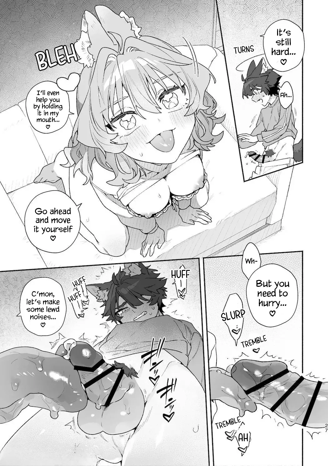 [UsachanGET] ♂ ga uke. Usagi-chan × ōkami-kun 2 | ♂ is the bottom. Rabbit-chan x Wolf-kun 2 [English] [Lunaslurp] page 29 original parody - wolf boy leg lock hentai manga - read online free