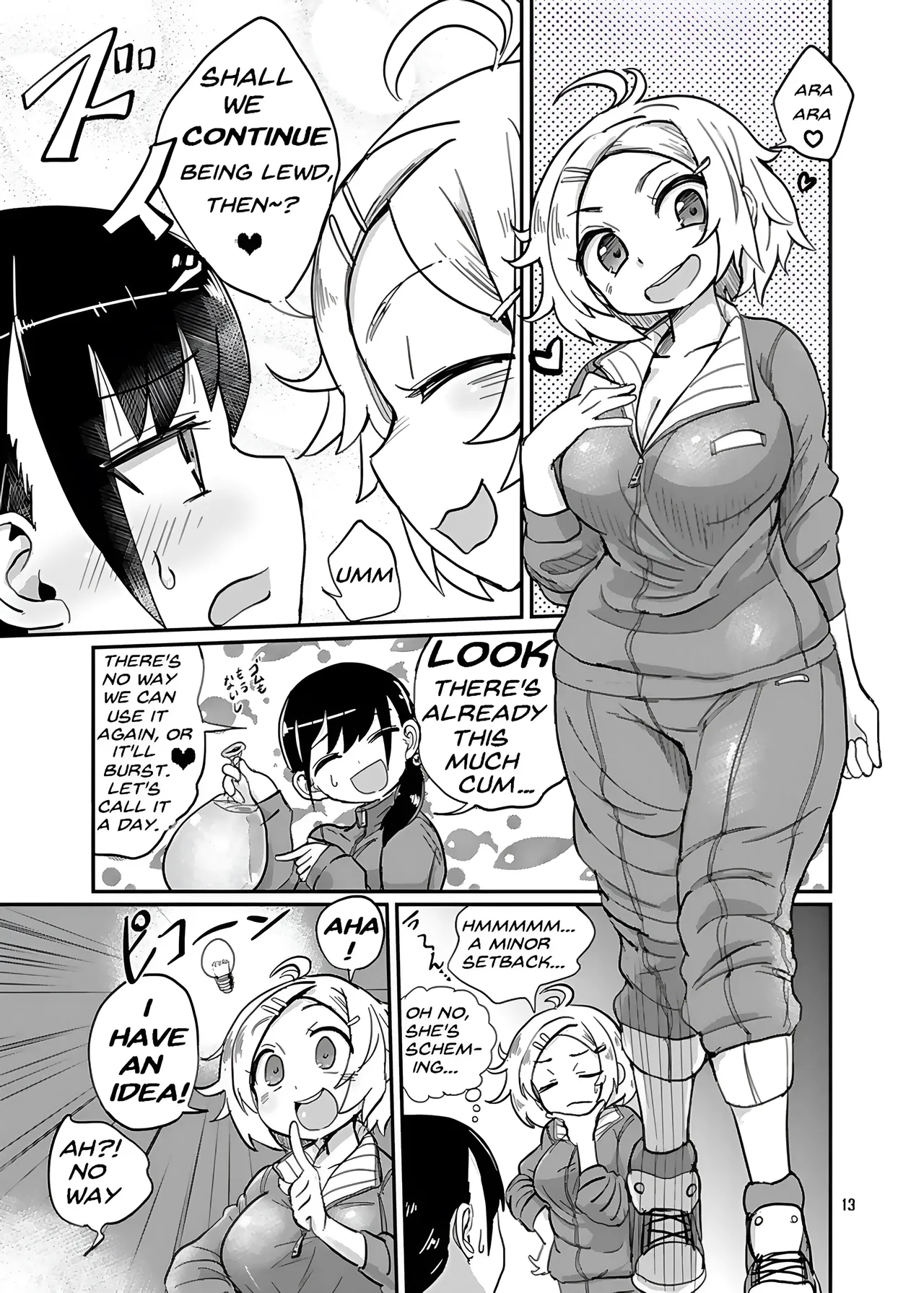 Futanari JC no Nichijou | Futanari Daily Life page 13 original parody - futanari uncensored hentai manga - read online free