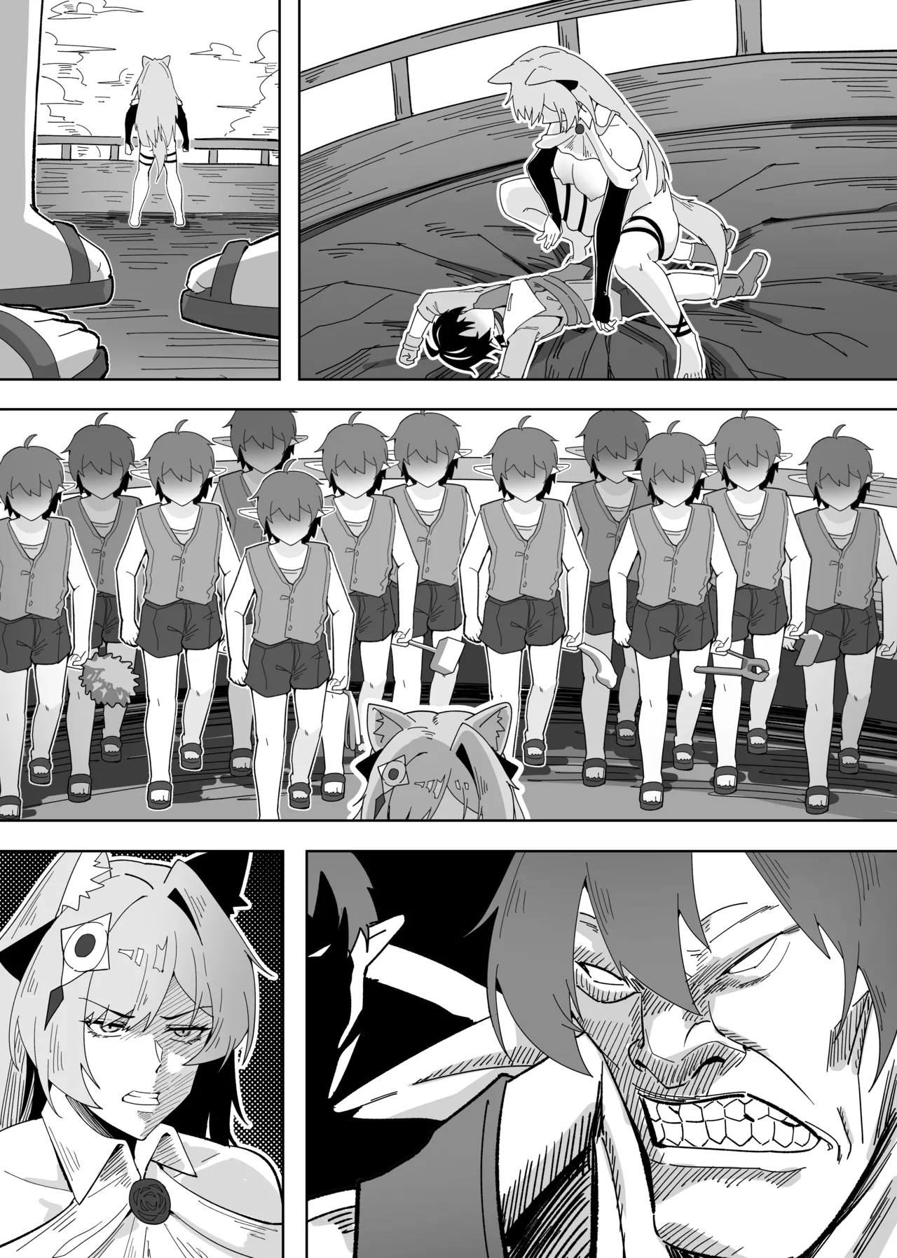 鸿雪大战小杜林 page 48 featuring pozemka arknights parody - uncensored sole female hentai manga - read online free