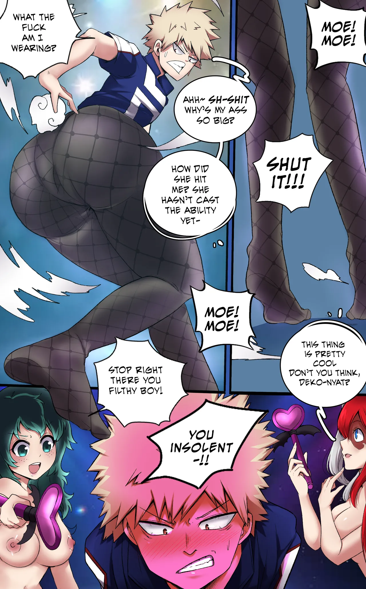 My Hero Academia: Moe Moe Kyu page 38 featuring izuku midoriya my hero academia parody - scar transformation hentai manga - read online free
