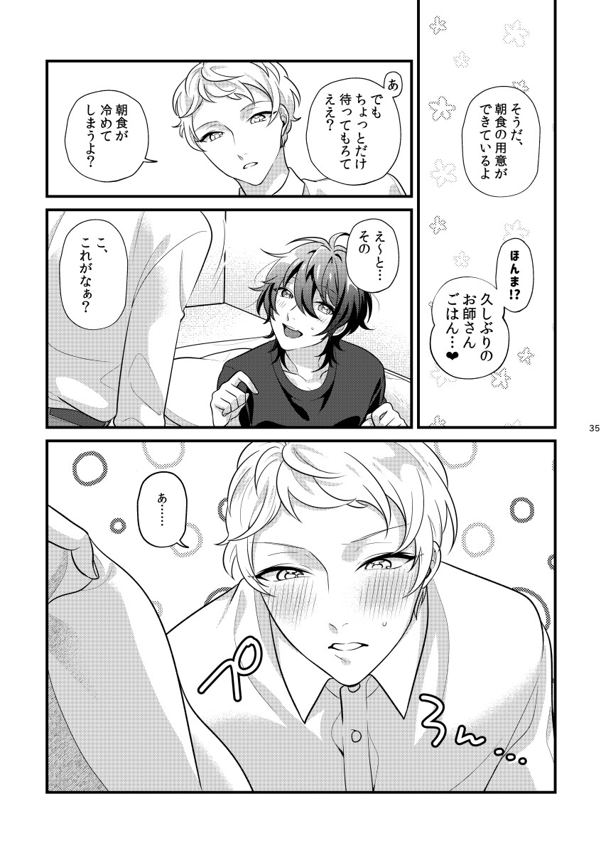 24 hours page 34 featuring mika kagehira ensemble stars parody - garter belt anal hentai manga - read online free