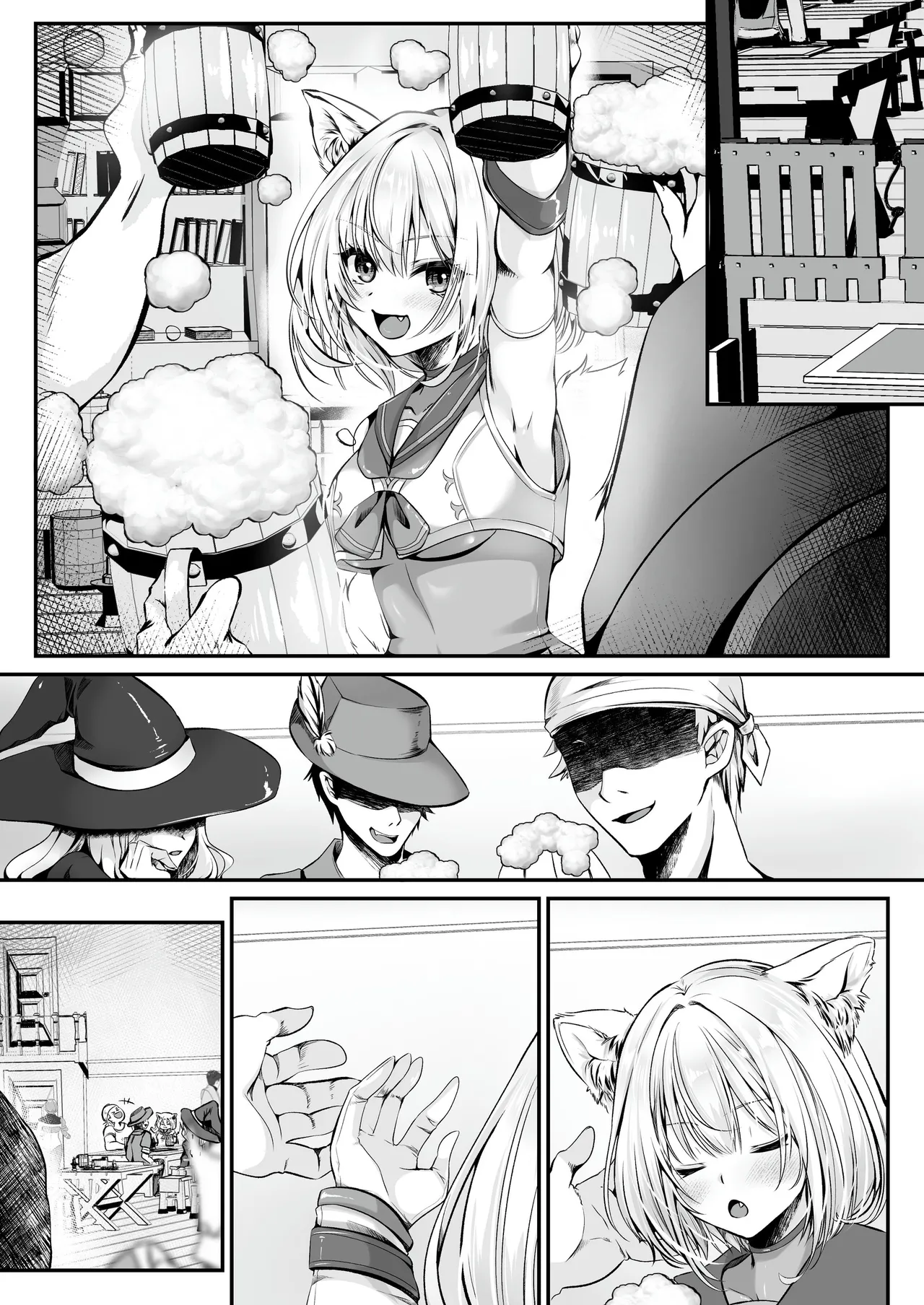 Hakurou Kenshi Hati-chan no Ecchi na Bouken no Sho page 268 original parody - squirting futanari hentai manga - read online free