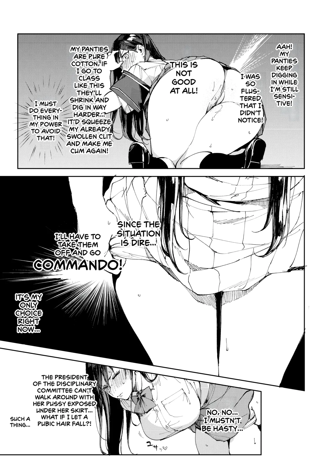 Kiritsu ni Kibishii Fuuki Iinchou wa Kounai de Himitsu no Dosukebe Onanie ga Yamerarenai! | The Strict Head of the DIsciplinary Committee Just Can't Stop Masturbating at School! page 24 original parody - squirting big breasts hentai manga - read online free