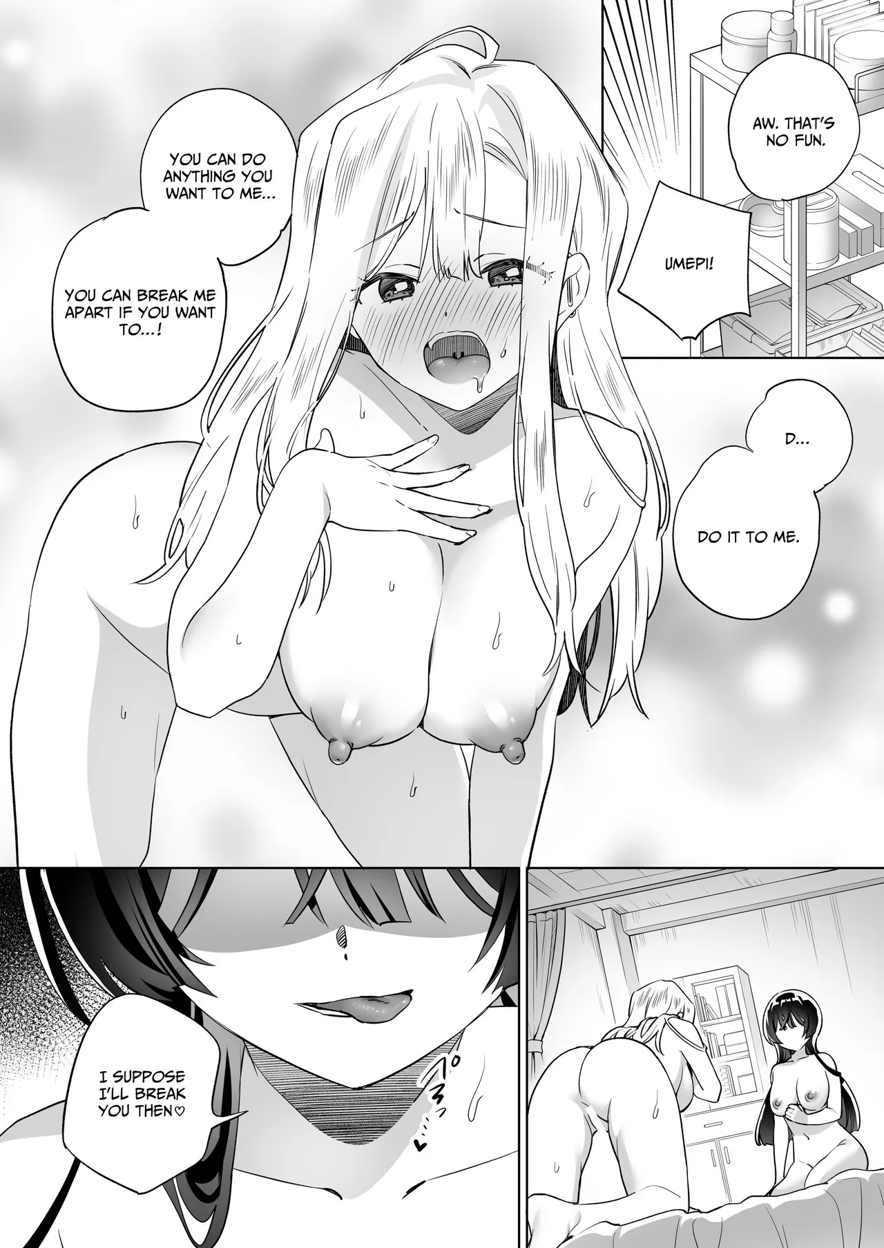 [Gutsutoma (Tachi)] Minna de Ecchi na Yurikatsu Appli ~Ee Kono Naka ni Kakattenai Ko ga Iru!?~ 3 Zenpen | A Sexy Yuri App 3 ~What?! One Of You Isn't Mesmerized!?~ Part 1 [Digital] [English] [IXIA WORKS] page 13 original parody - squirting big breasts hentai manga - read online free