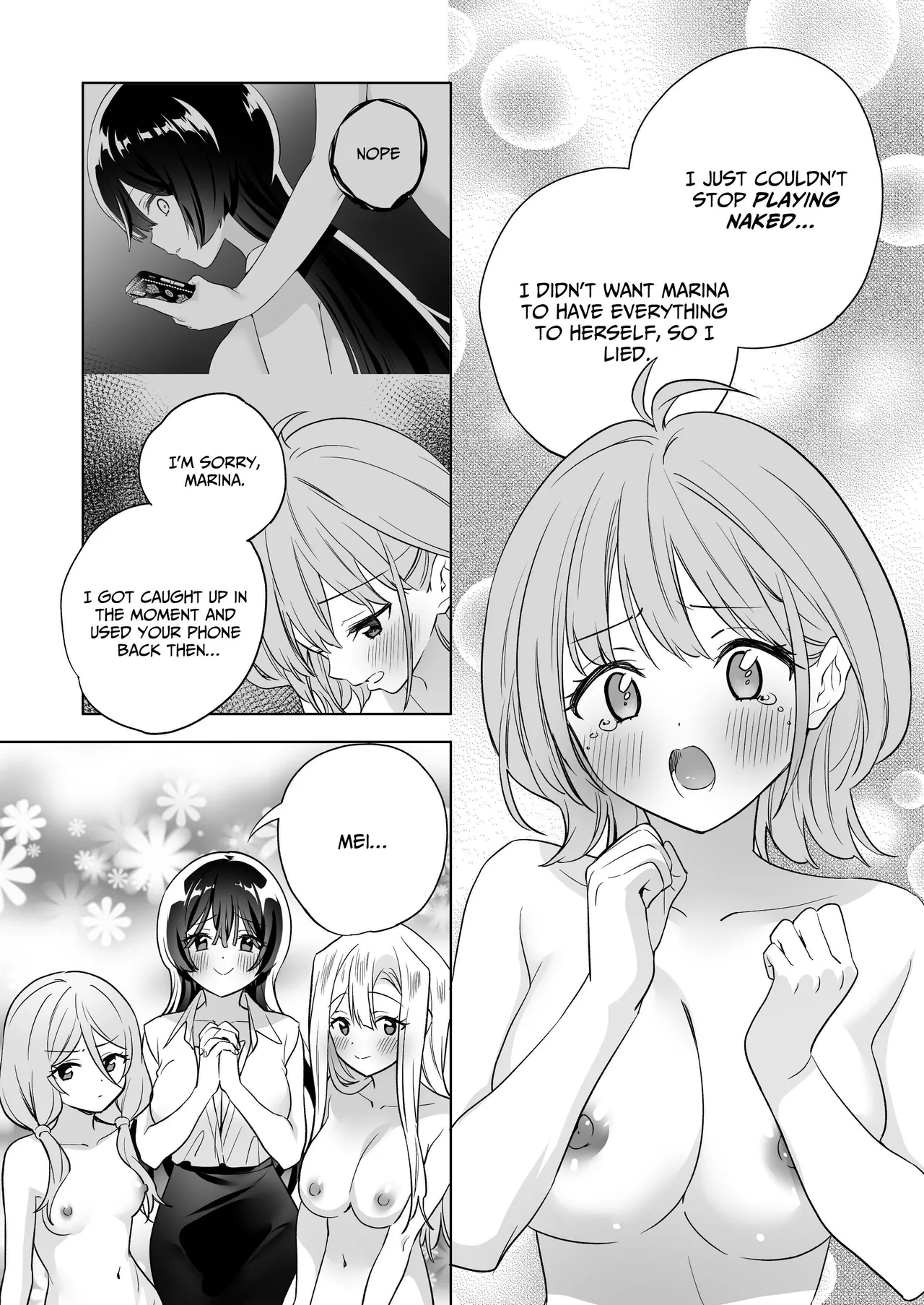 [Gutsutoma (Tachi)] Minna de Ecchi na Yurikatsu Appli ~Ee Kono Naka ni Kakattenai Ko ga Iru!?~ 3 Zenpen | A Sexy Yuri App 3 ~What?! One Of You Isn't Mesmerized!?~ Part 1 [Digital] [English] [IXIA WORKS] page 67 original parody - squirting big breasts hentai manga - read online free