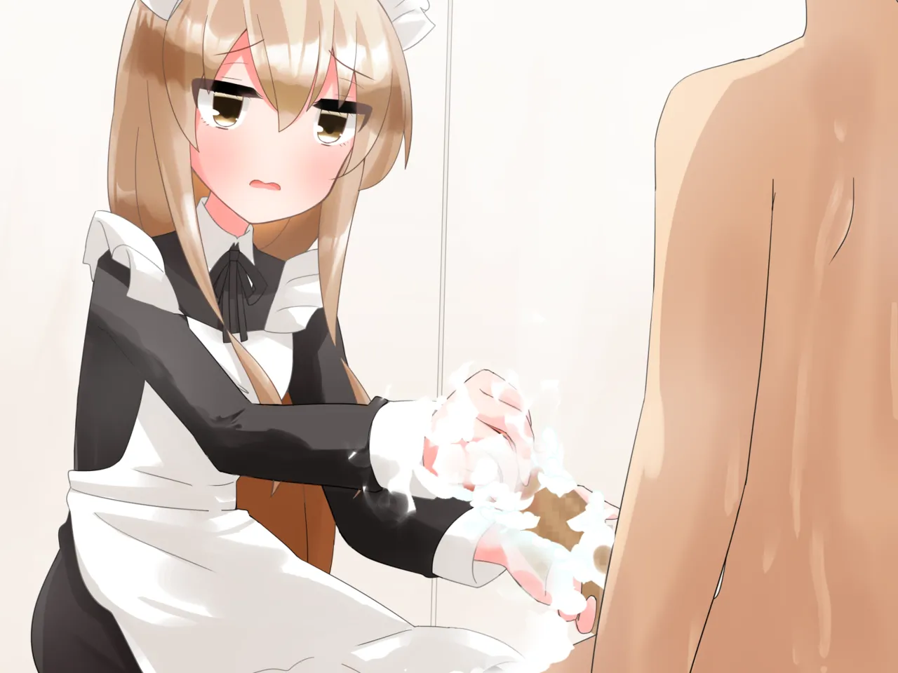 Muchi de Kiyowa na Bishoujo Maid Yatotte Ecchi na Gohoushi Saseru Hanashi page 284 original parody - maid handjob hentai manga - read online free