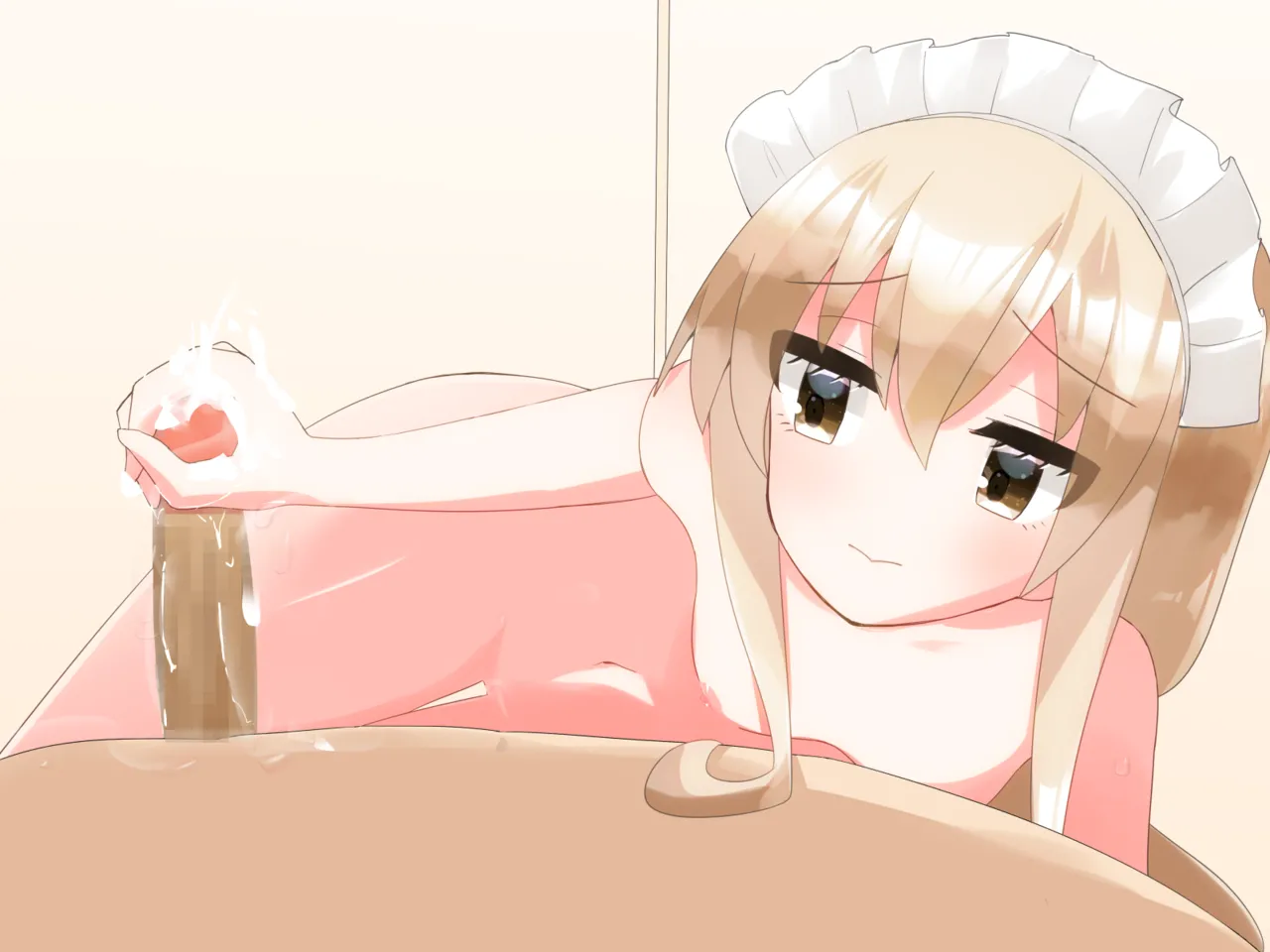 Muchi de Kiyowa na Bishoujo Maid Yatotte Ecchi na Gohoushi Saseru Hanashi page 348 original parody - maid handjob hentai manga - read online free