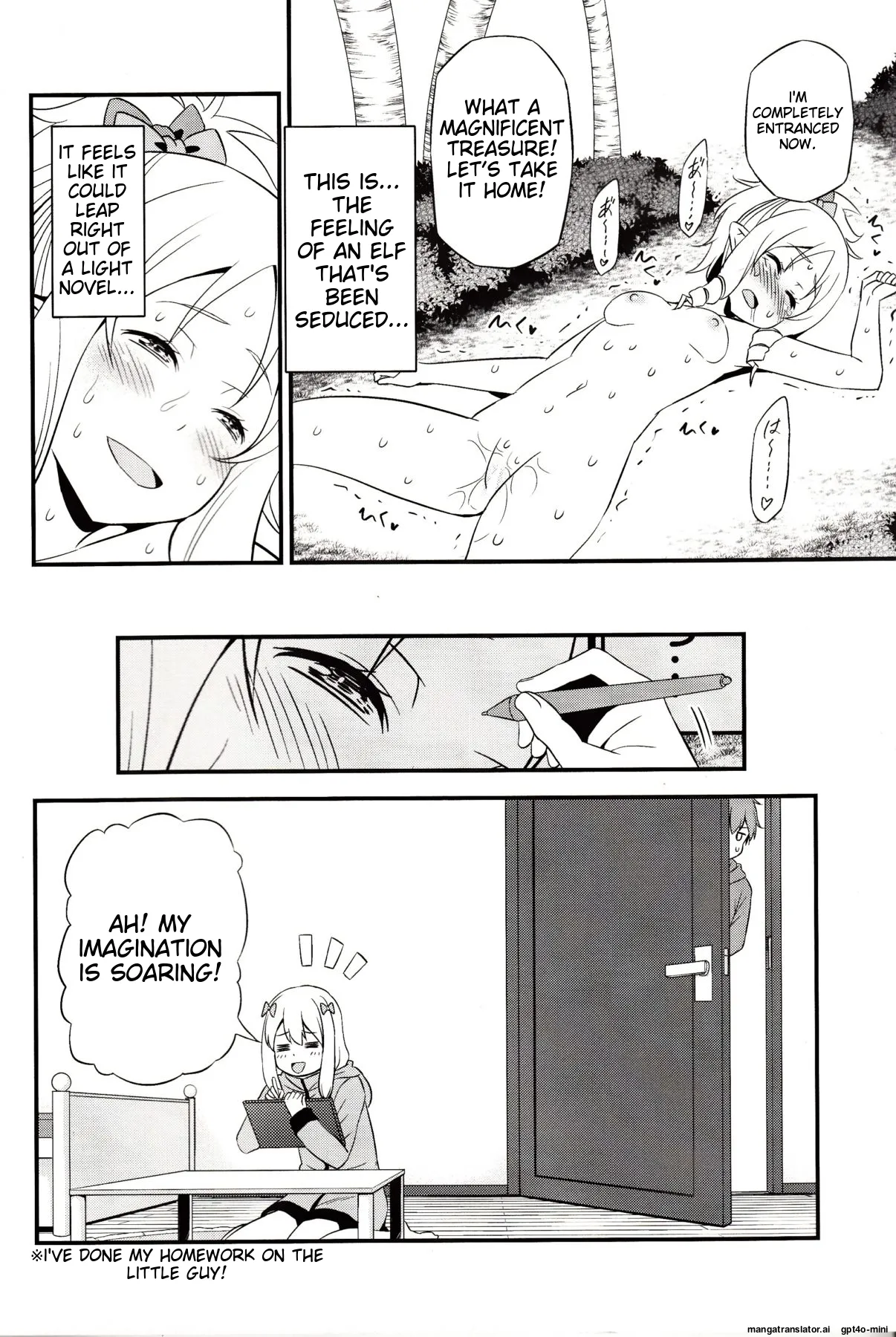 Yamada Elf Sensei VS Orc Gundan page 18 featuring elf yamada eromanga sensei parody - elf swimsuit hentai manga - read online free
