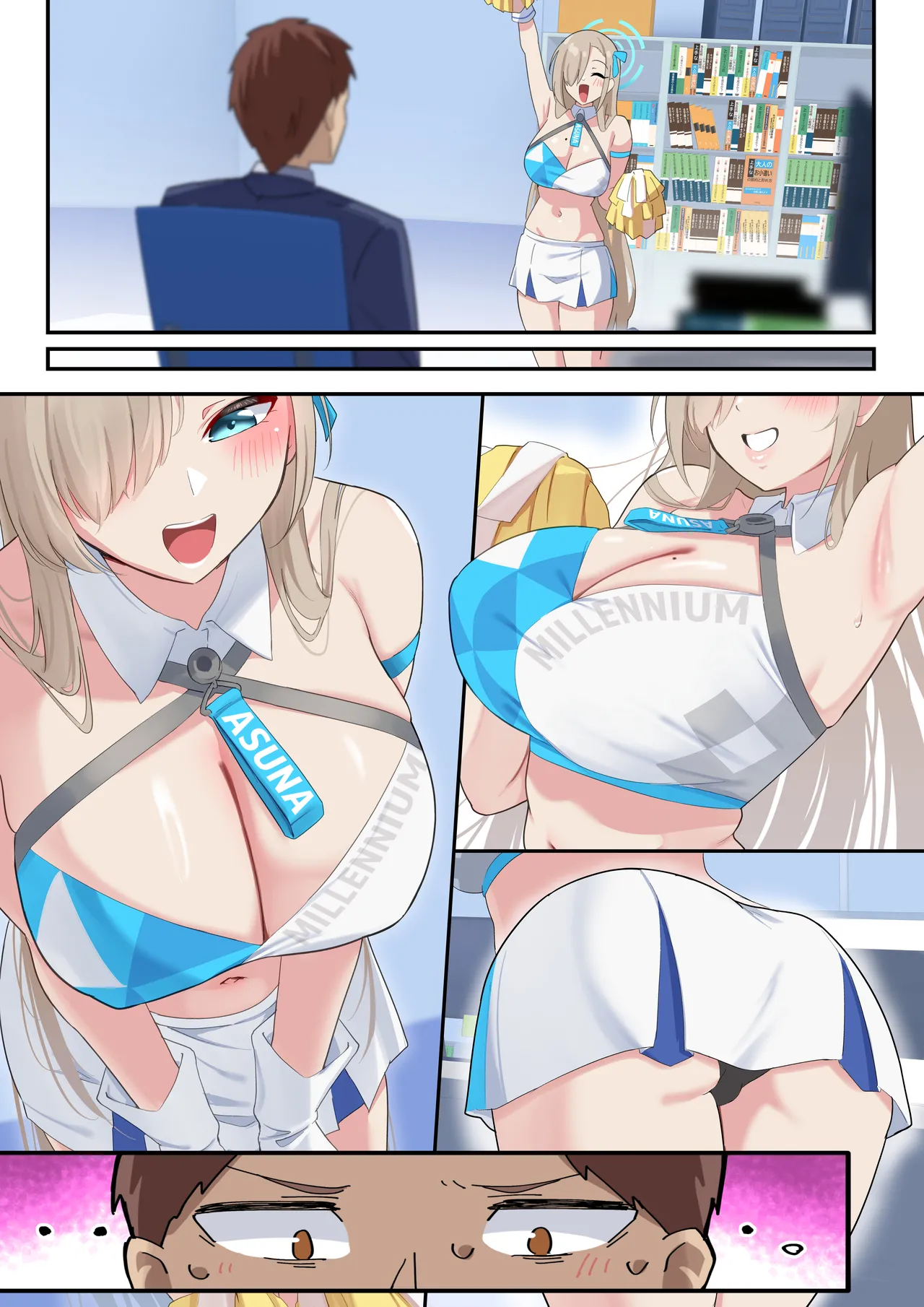 Boku no Muchimuchi Bakunyuu Seito-tachi no Hontou no Sugata page 59 featuring asuna ichinose blue archive parody - big breasts netorare hentai manga - read online free