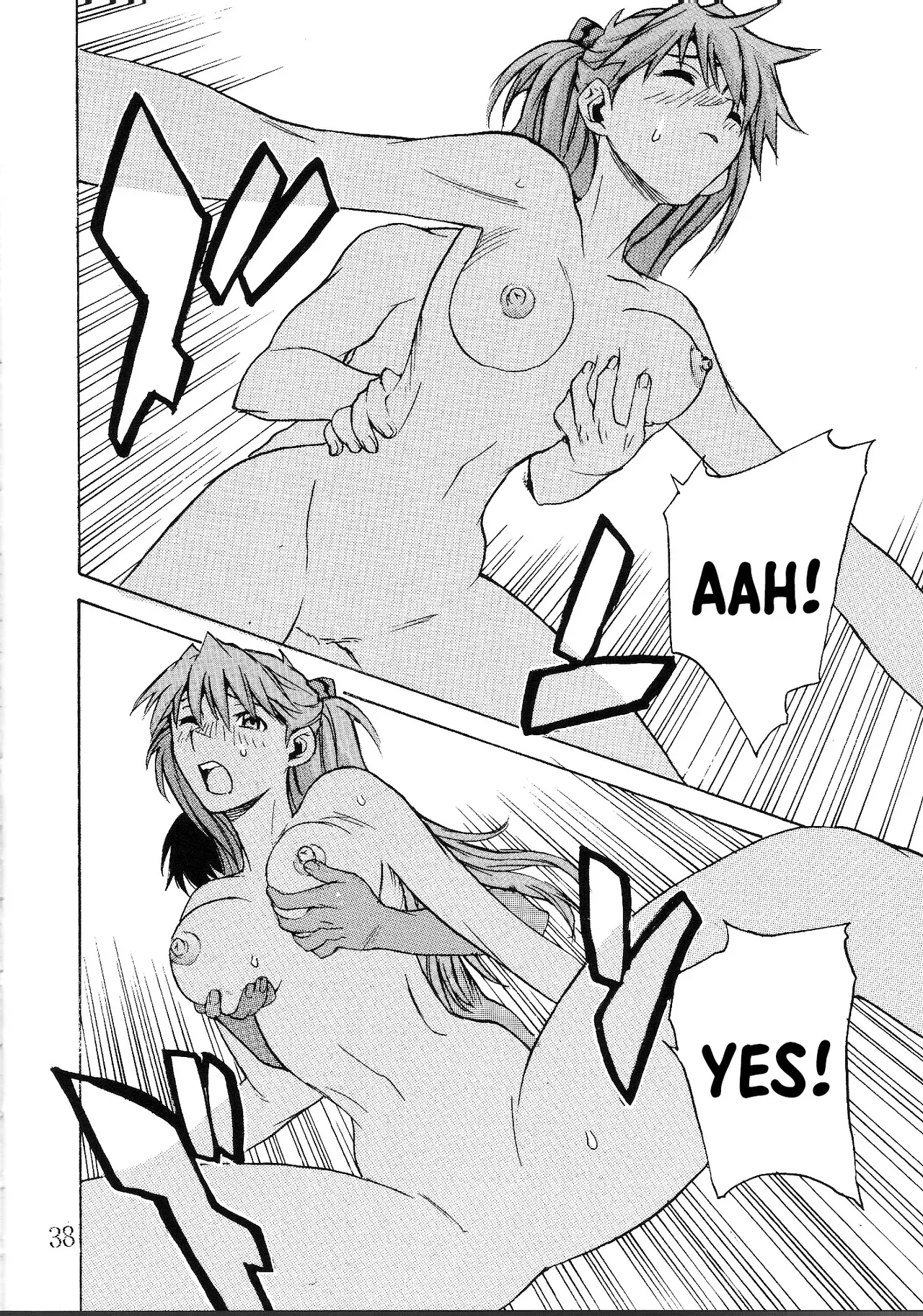SYNCHROCORD 2 page 37 featuring asuka langley soryu neon genesis evangelion parody - sole female sole male hentai manga - read online free