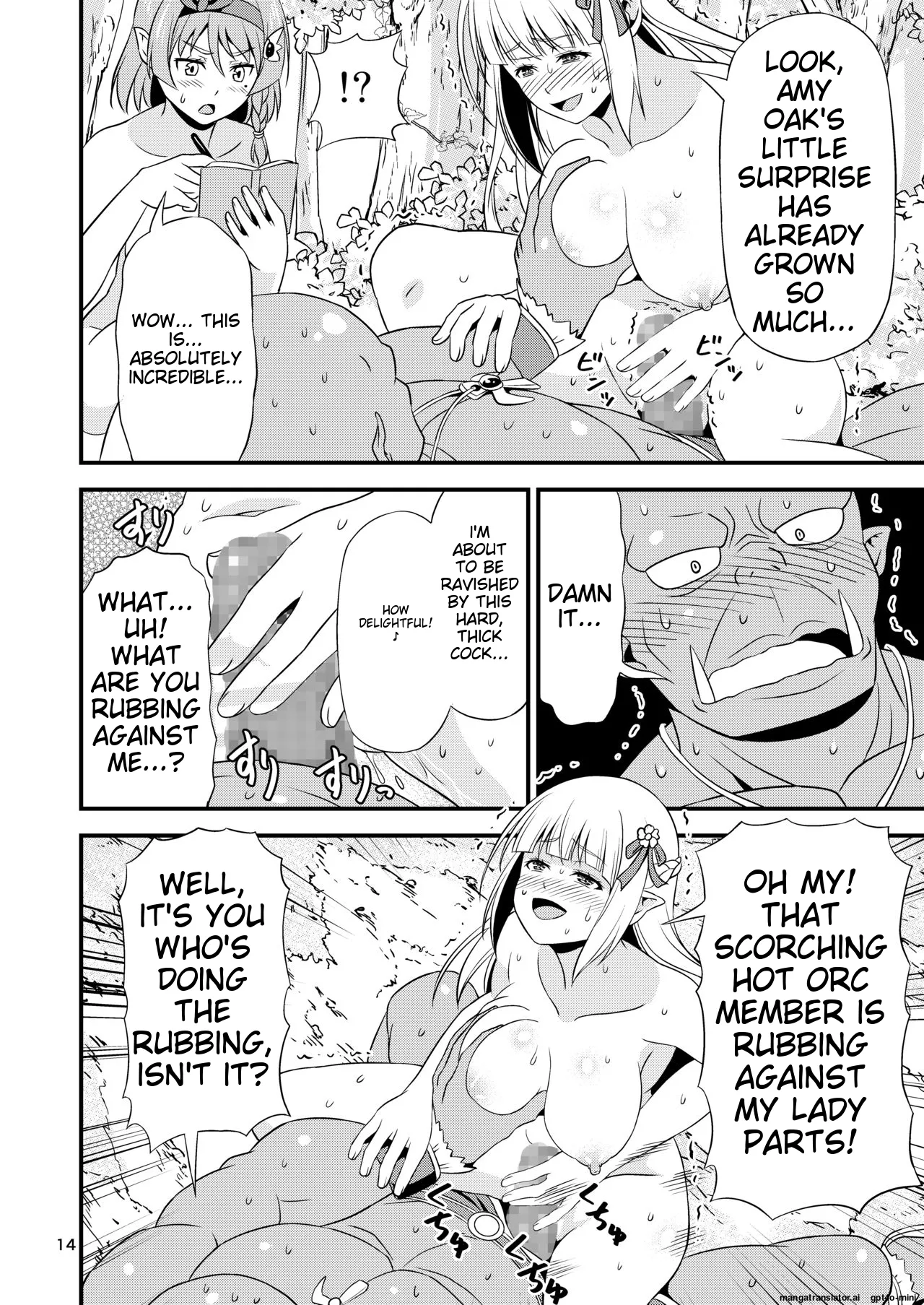 Hentai Elf Shimai to Majime Orc page 13 original parody - rough translation elf hentai manga - read online free