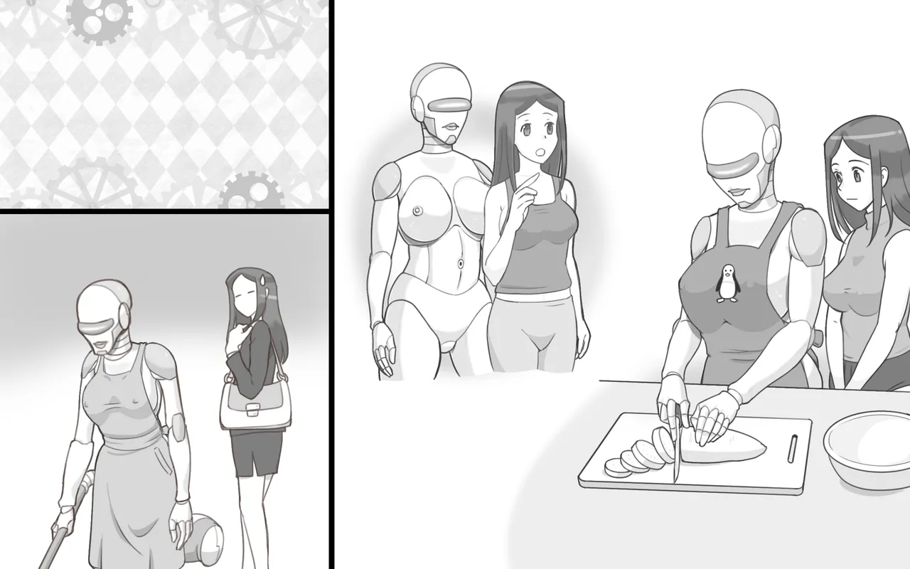 Metallic Love page 95 original parody - sole female robot hentai manga - read online free