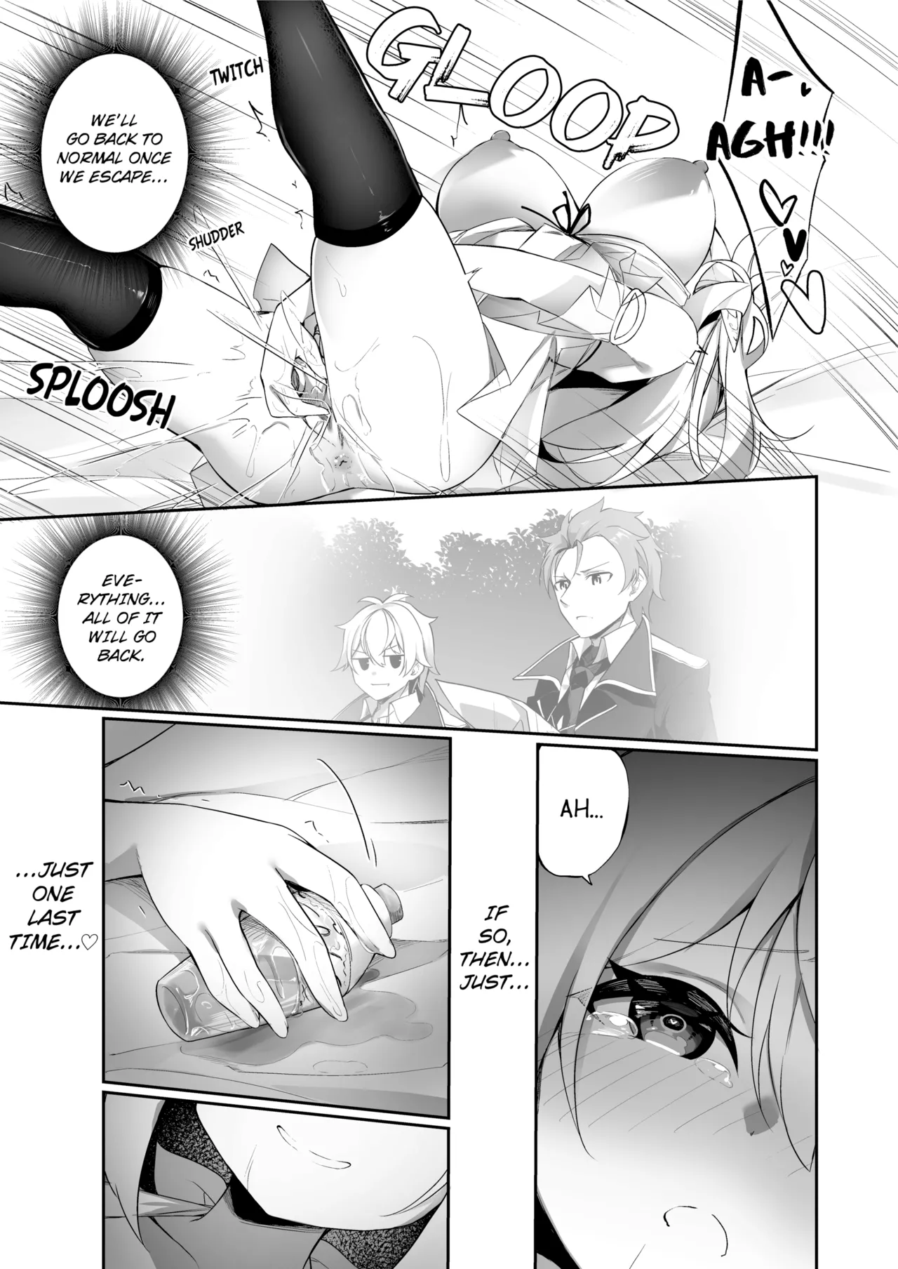 [Slime no Kanmuri (Kanmuri)] ♂ Boukensha-san ga ♀ Elf ni Sarete Shinyuu(Nakama) to Musubareru Hanashi | The Bonding Tale of ♂Adventurer-turned-♀Elf and Her Comrade [English] [Uncensored] [Digital] page 24 original parody - elf big breasts hentai manga - read online free