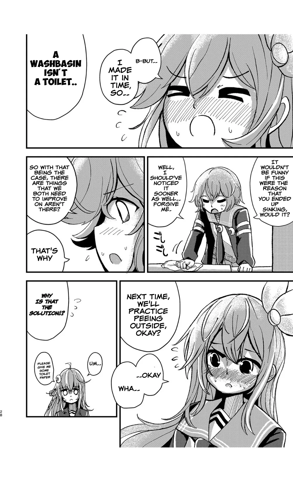Kisaragi Oil Shock page 27 featuring kisaragi kantai collection parody - schoolgirl uniform urination hentai manga - read online free