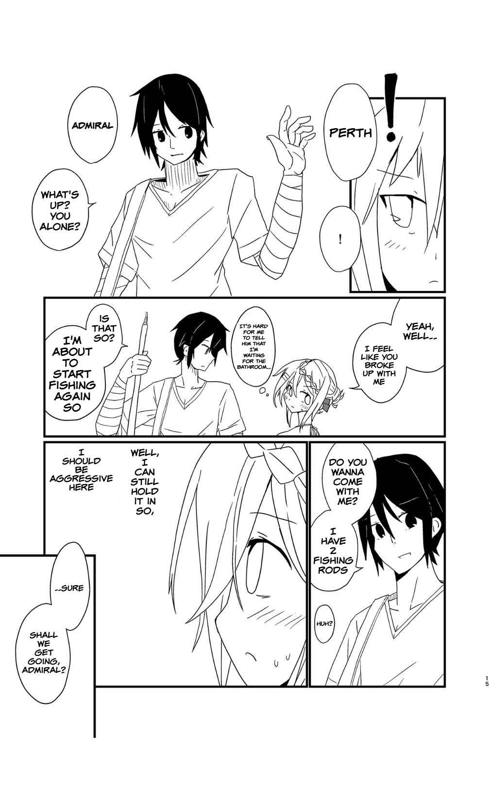 Perth no Ichiban Nagai Hi - Perth's longest day. page 15 featuring perth kantai collection parody - swimsuit bikini hentai manga - read online free