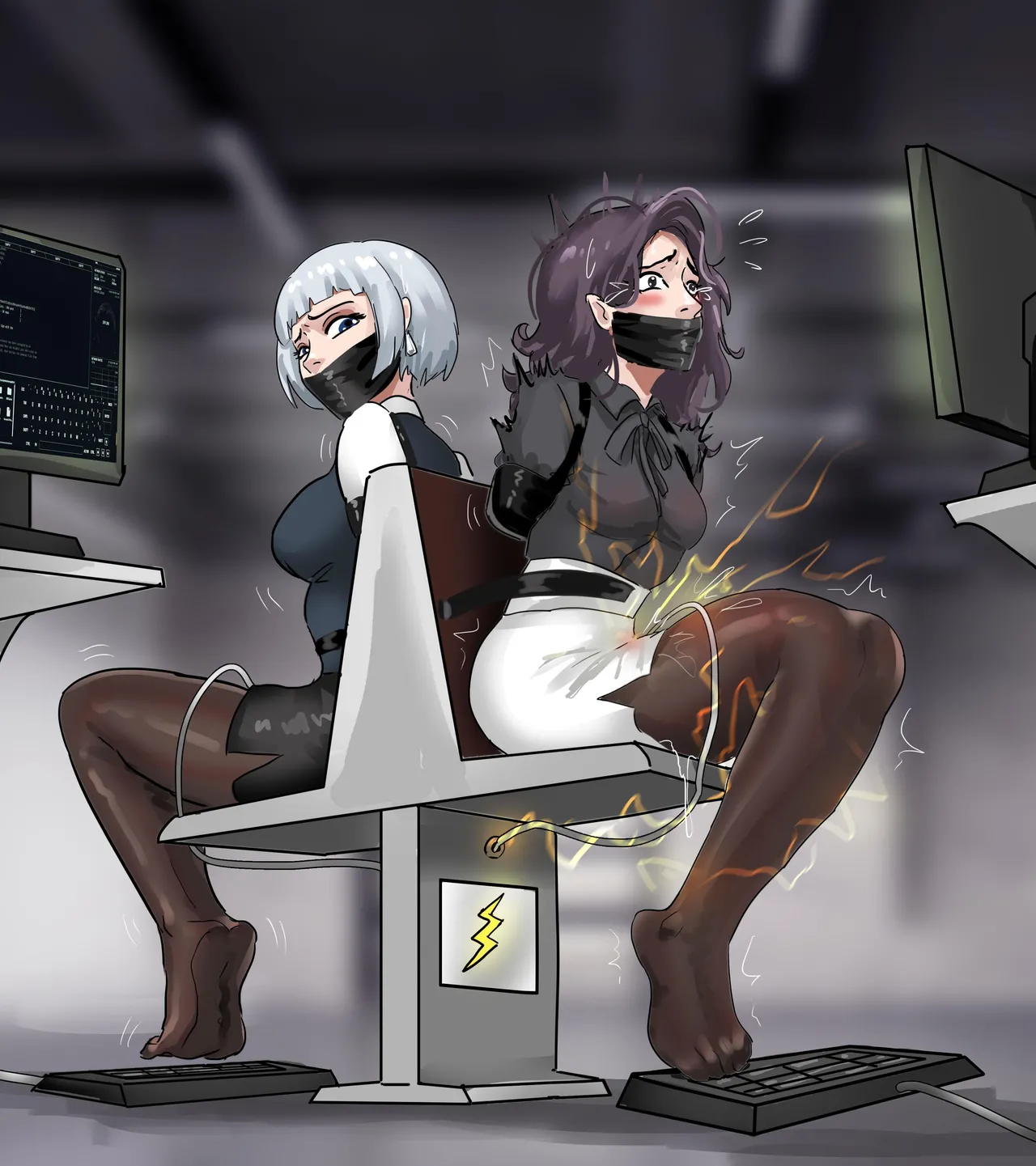 Bondage Office 1-2 page 39 original parody - stockings kemonomimi hentai manga - read online free