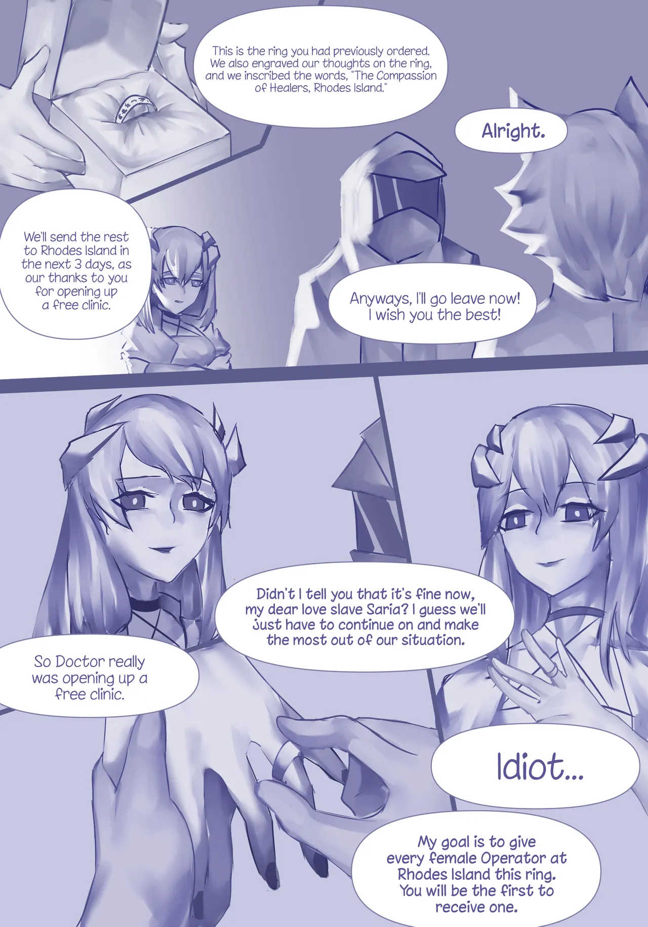 Cyberpunk 2021 page 10 featuring saria arknights parody - sole female sole male hentai manga - read online free