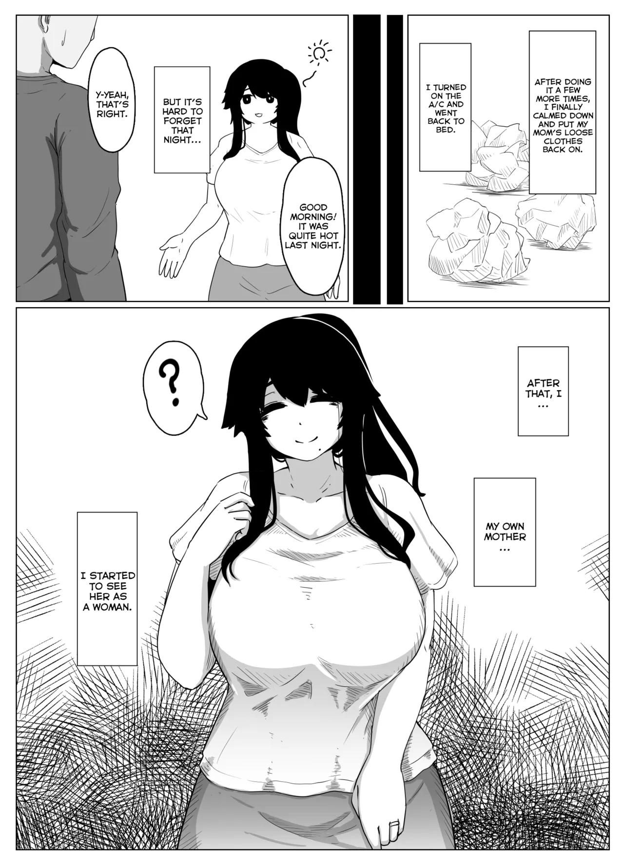 Oyasumi, Okaa-san I | Good Night, Mom I page 26 original parody - handjob milf hentai manga - read online free