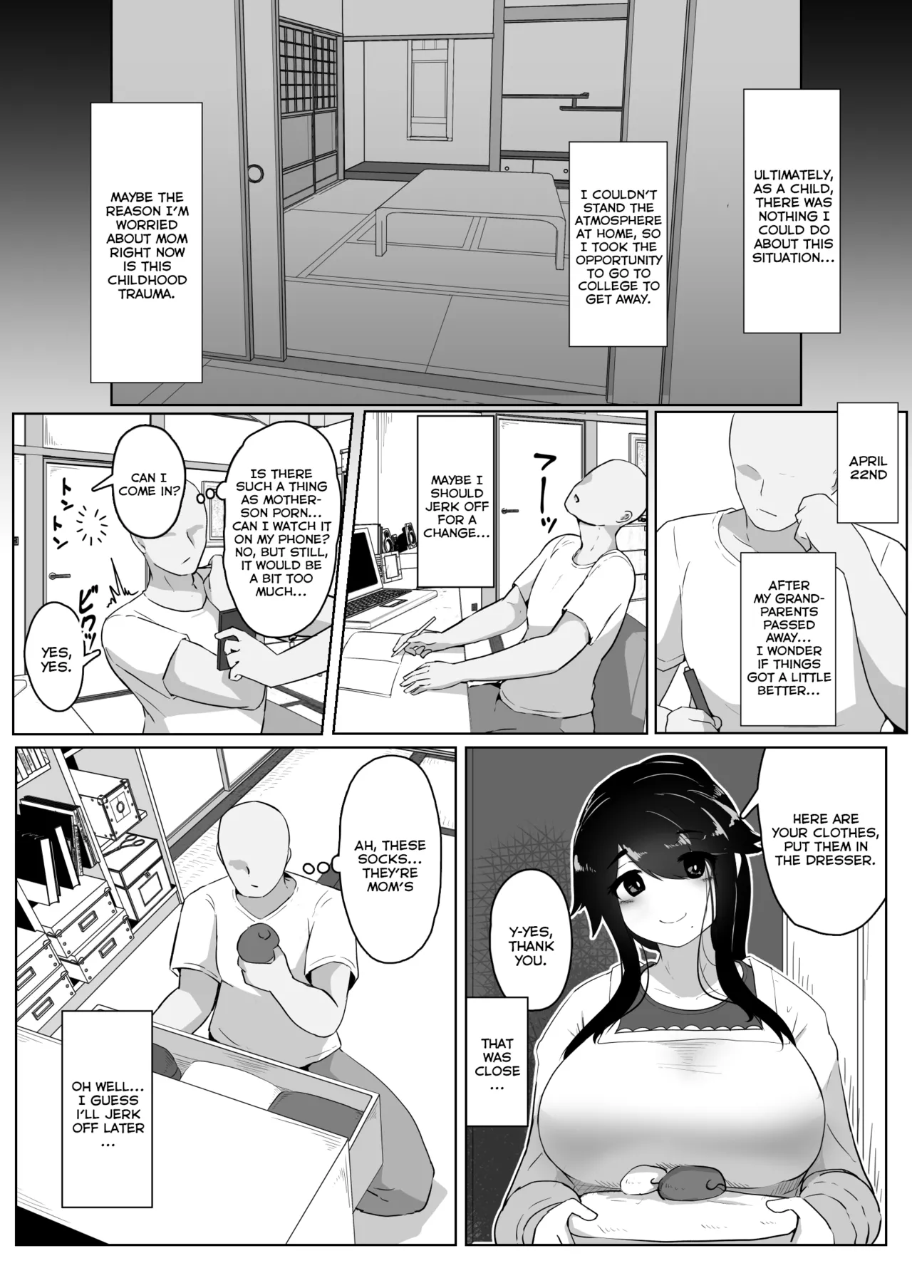 Oyasumi, Okaa-san I | Good Night, Mom I page 31 original parody - sole female sole male hentai manga - read online free