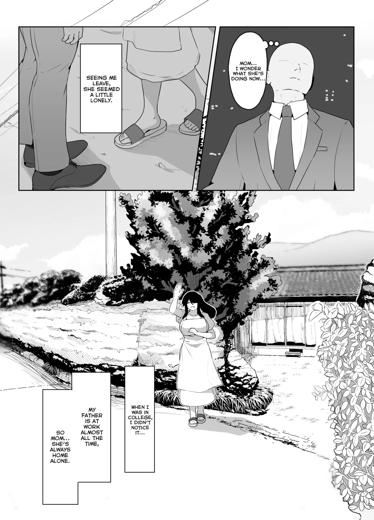 Oyasumi, Okaa-san I | Good Night, Mom I page 36 original parody - handjob milf hentai manga - read online free