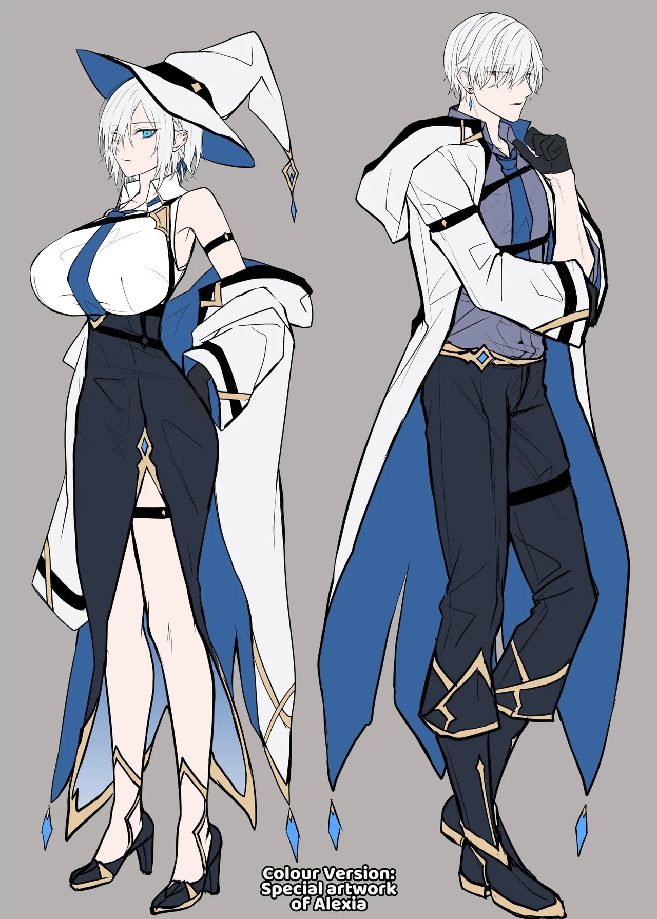 Juketsu no Majo Alexia wa Mou Otoko ni Modorenai | The Cursed Blood Witch Alexia Can Never Go Back to Being a Man page 51 original parody - leg lock big breasts hentai manga - read online free