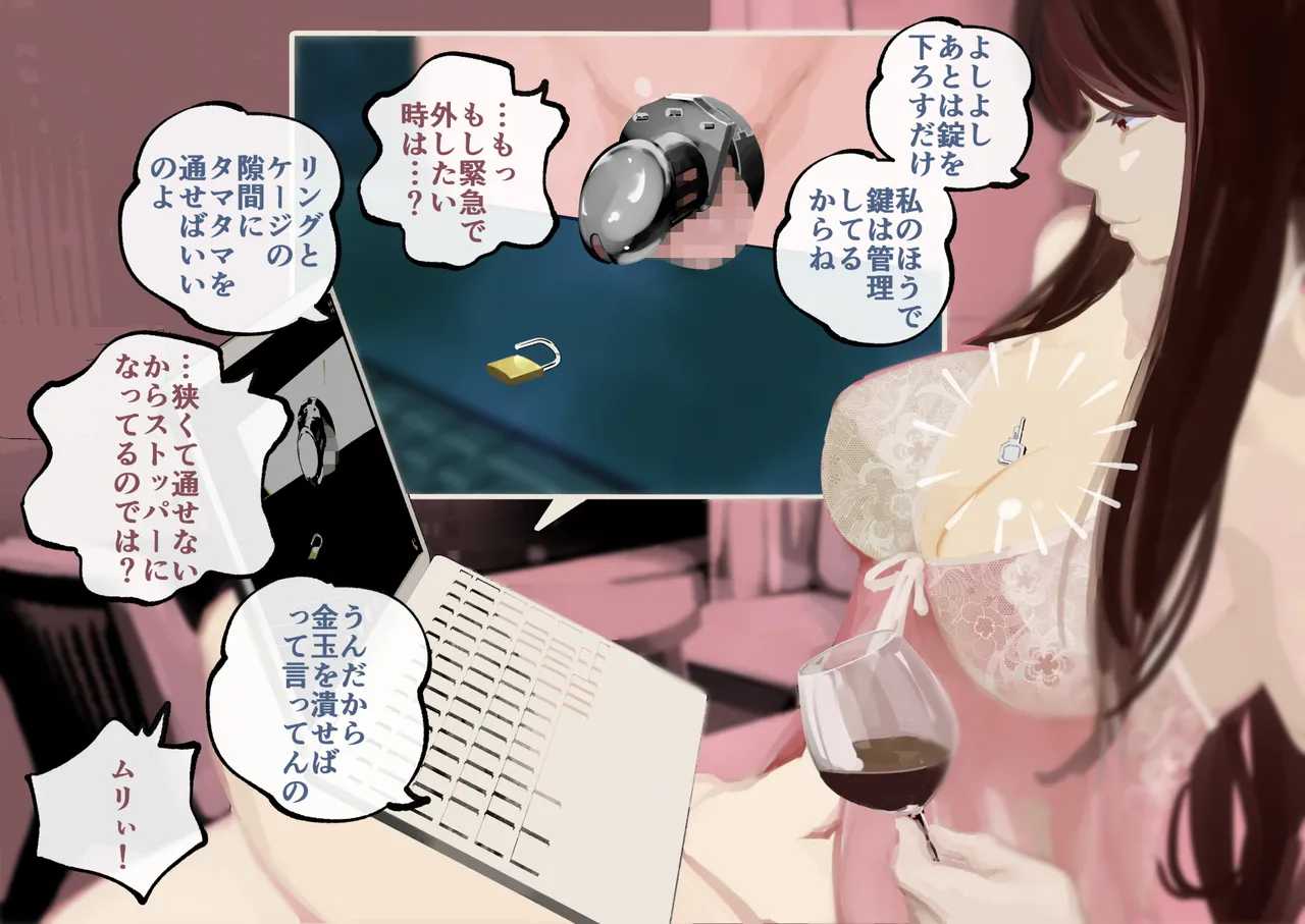 [Three Parts (Sanbu Kousaku)] Do-S Fuufuu Presents Josou Beginner-kun no Mesu Ochi Choukyou page 80 original parody - chastity belt anal hentai manga - read online free