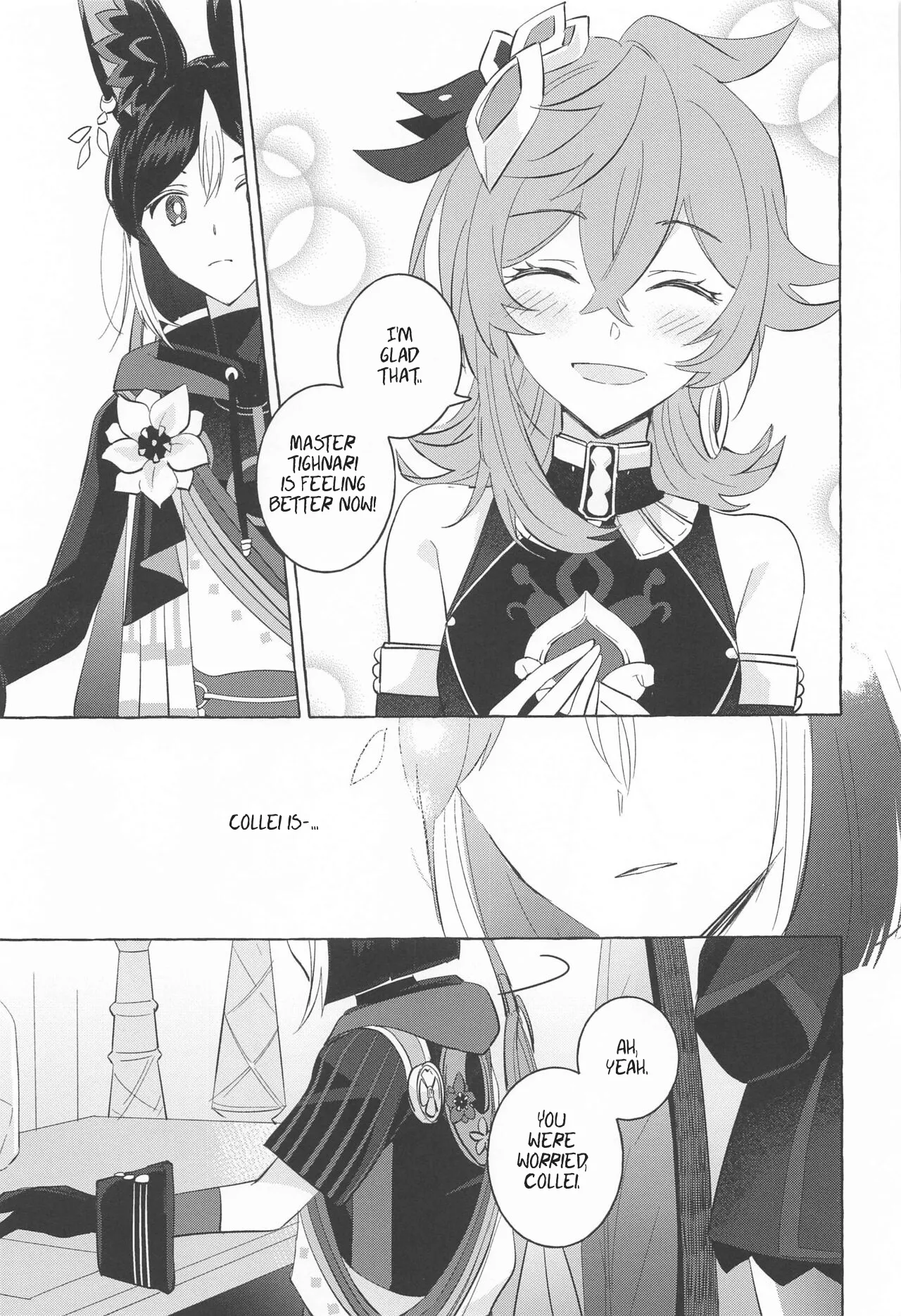 Shinju ni Yureru Buranko | Swimming in Pearlescent page 10 featuring tighnari genshin impact parody - rough translation kemonomimi hentai manga - read online free