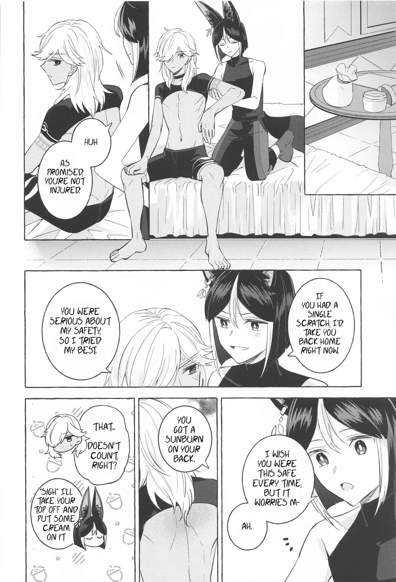 Shinju ni Yureru Buranko | Swimming in Pearlescent page 19 featuring tighnari genshin impact parody - rough translation kemonomimi hentai manga - read online free