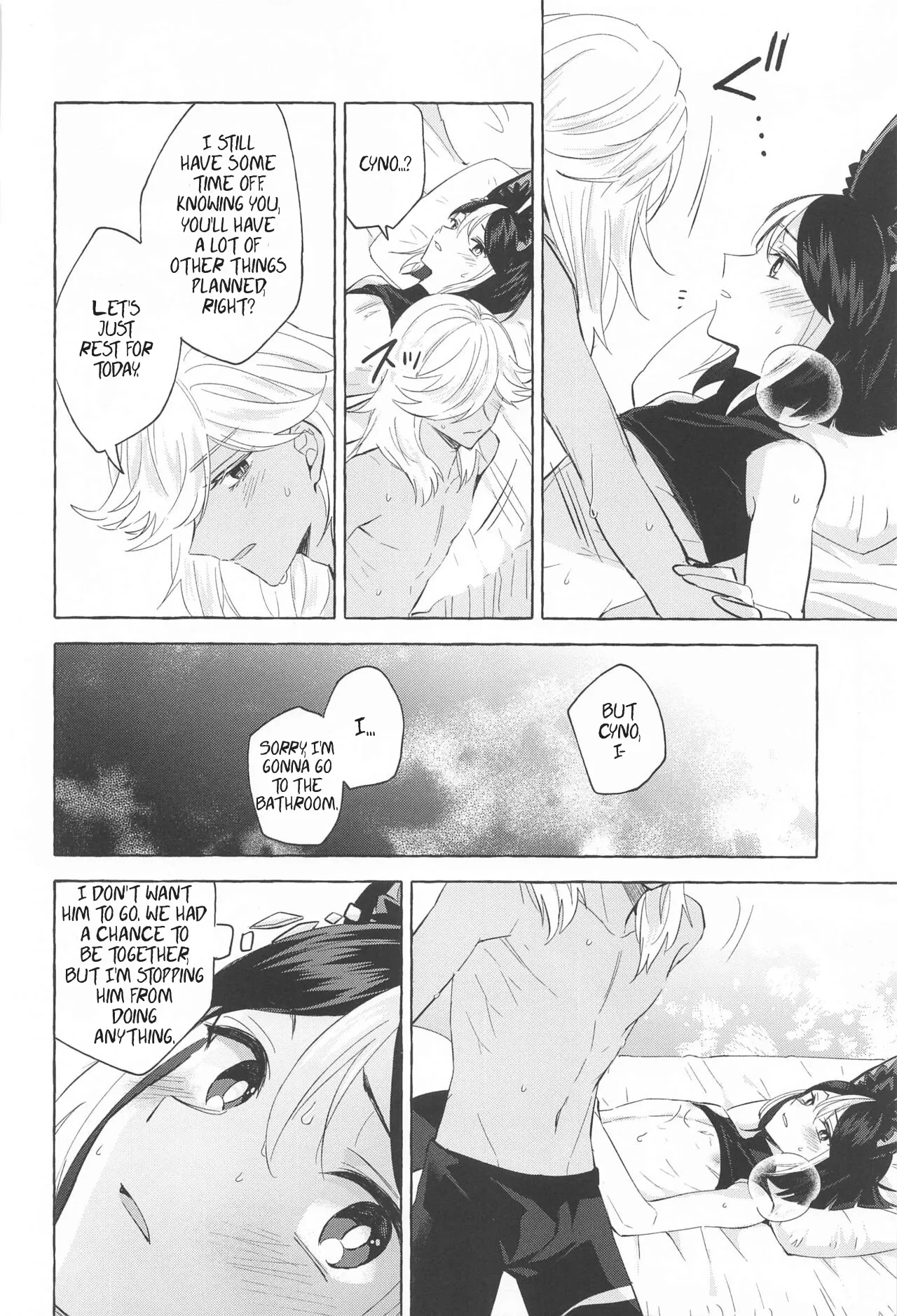 Shinju ni Yureru Buranko | Swimming in Pearlescent page 35 featuring tighnari genshin impact parody - anal males only hentai manga - read online free